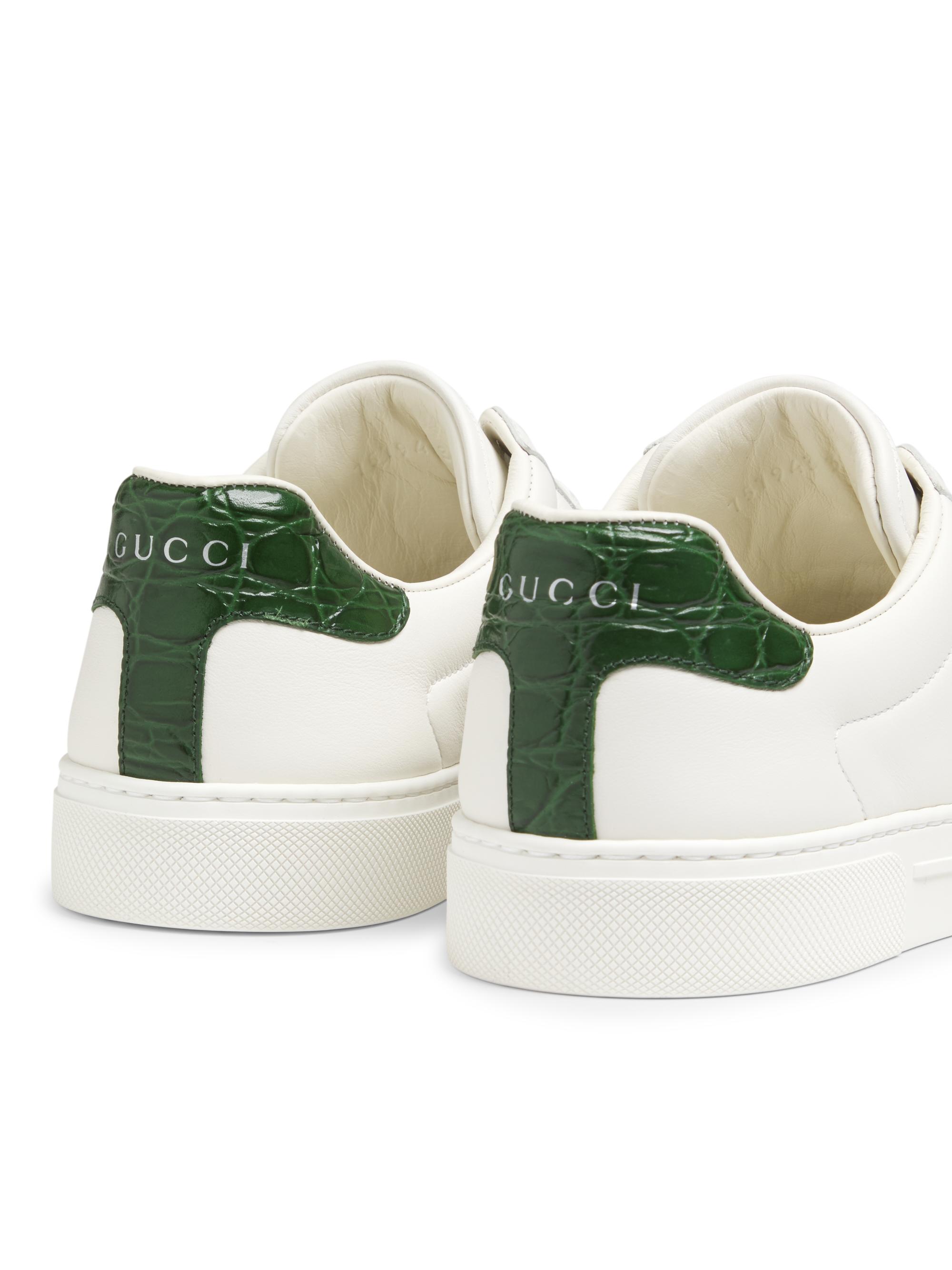 maccho Gucci MAC80 Leather Low-Top Sneakers | Saks Fifth Avenue