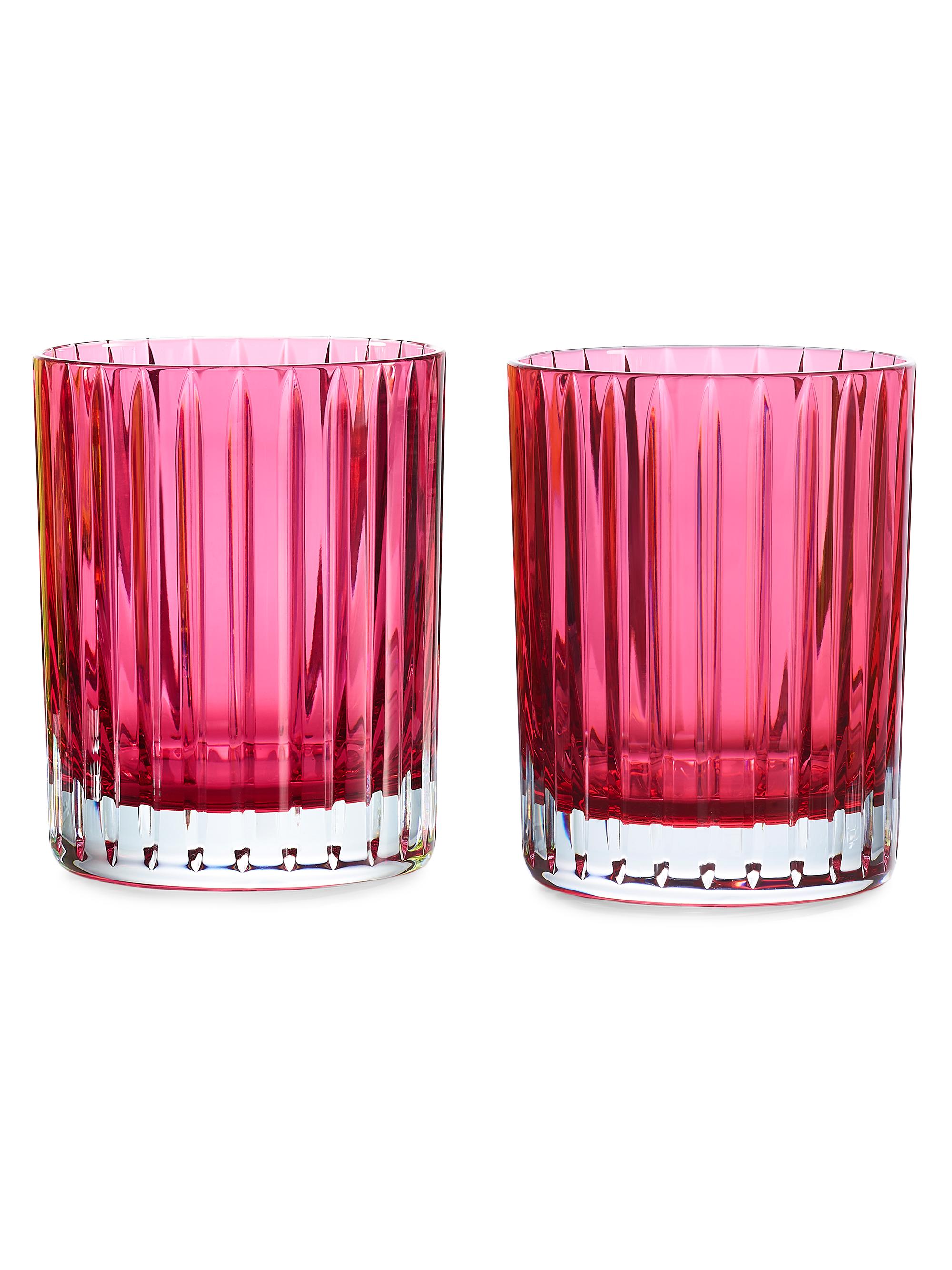 Baccarat Harmonie Colors of Joy 2-Piece Crystal Tumbler Set - Red