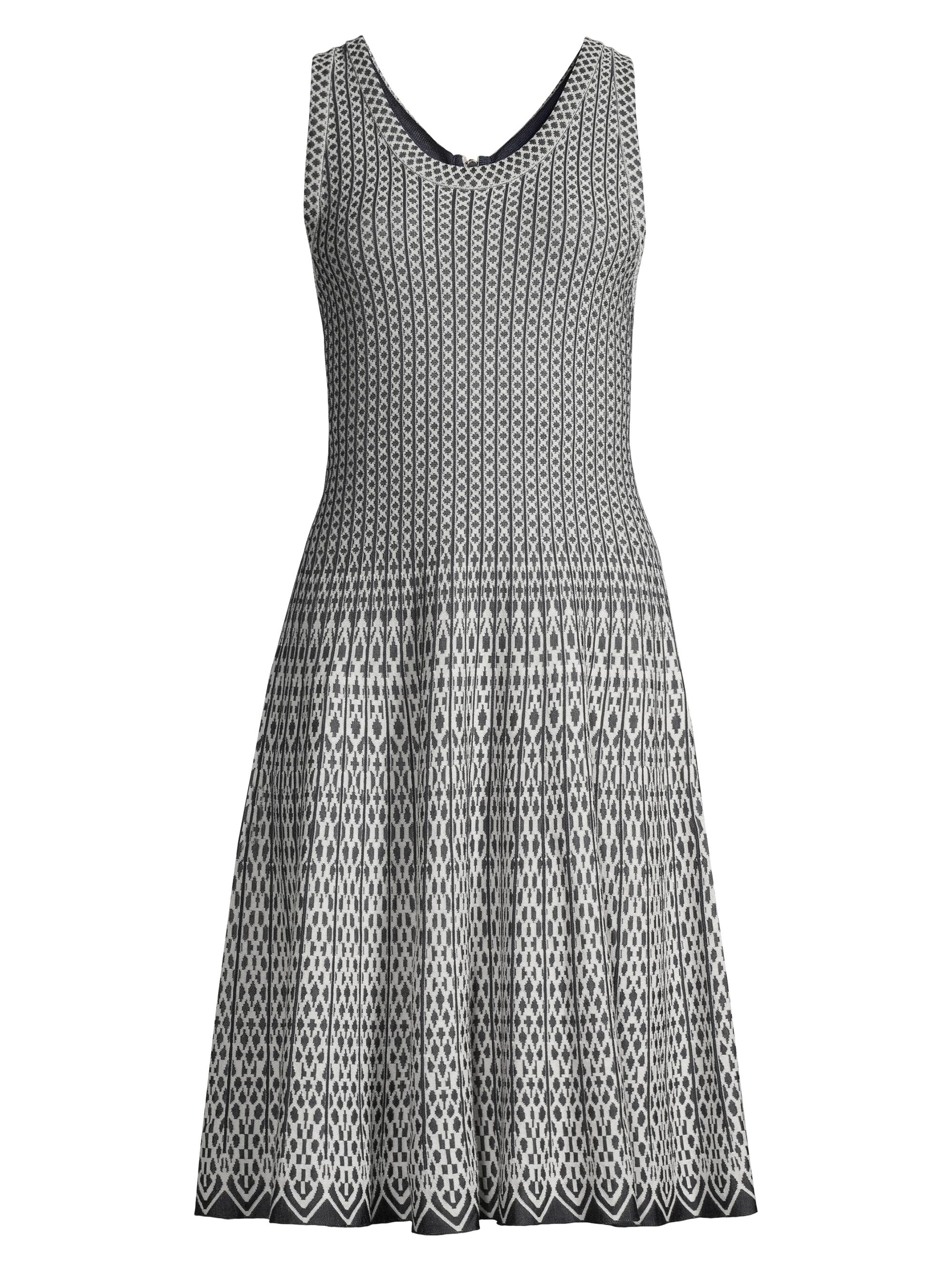 NIC+ZOE Women's Heritage Twirl Jacquard Mini-Dress - Indigo Multi