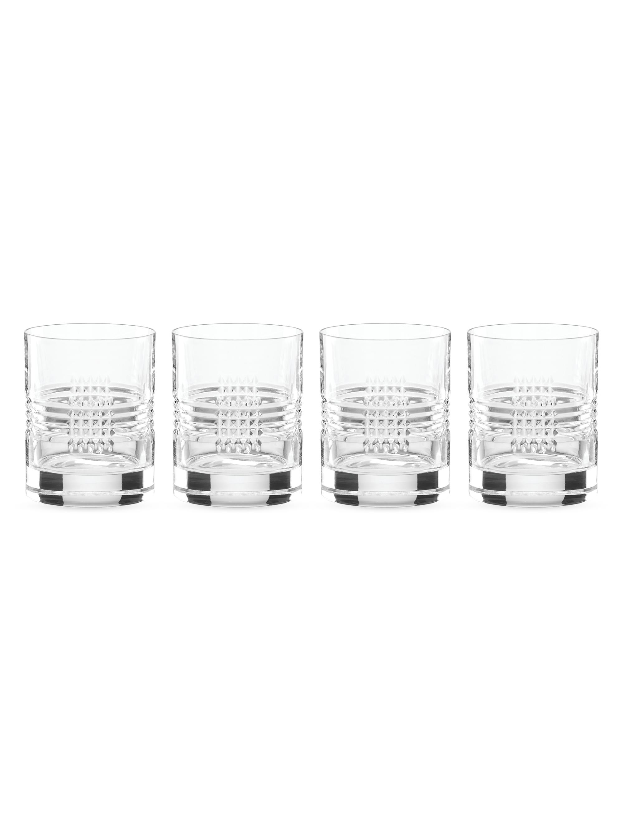 Reed & Barton Sloane 4-Piece Double Old-Fashioned Glass Set