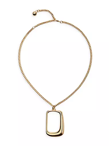 Oval Collier Pendant Necklace