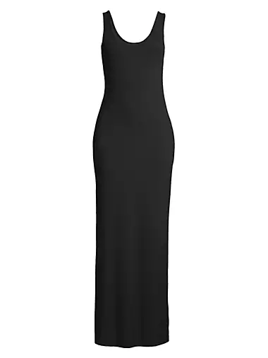 Nabila Sleeveless Cotton-Blend Maxi Dress