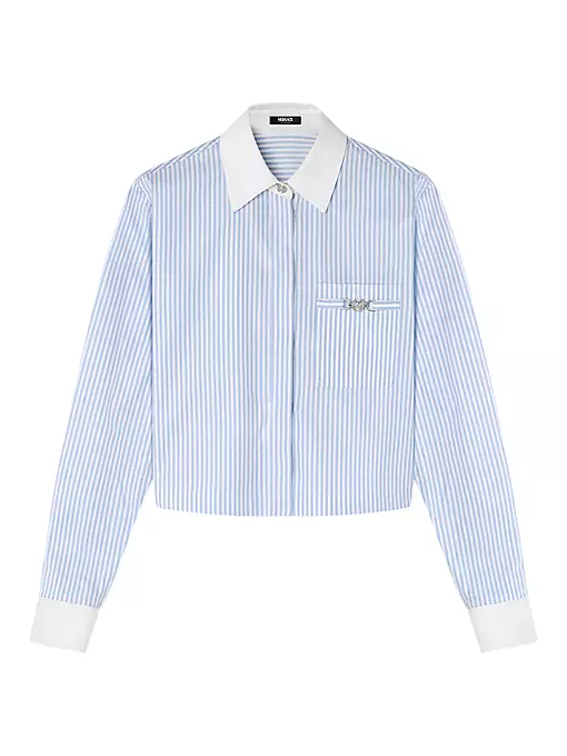 Versace - Oxford Cotton Crop Shirt