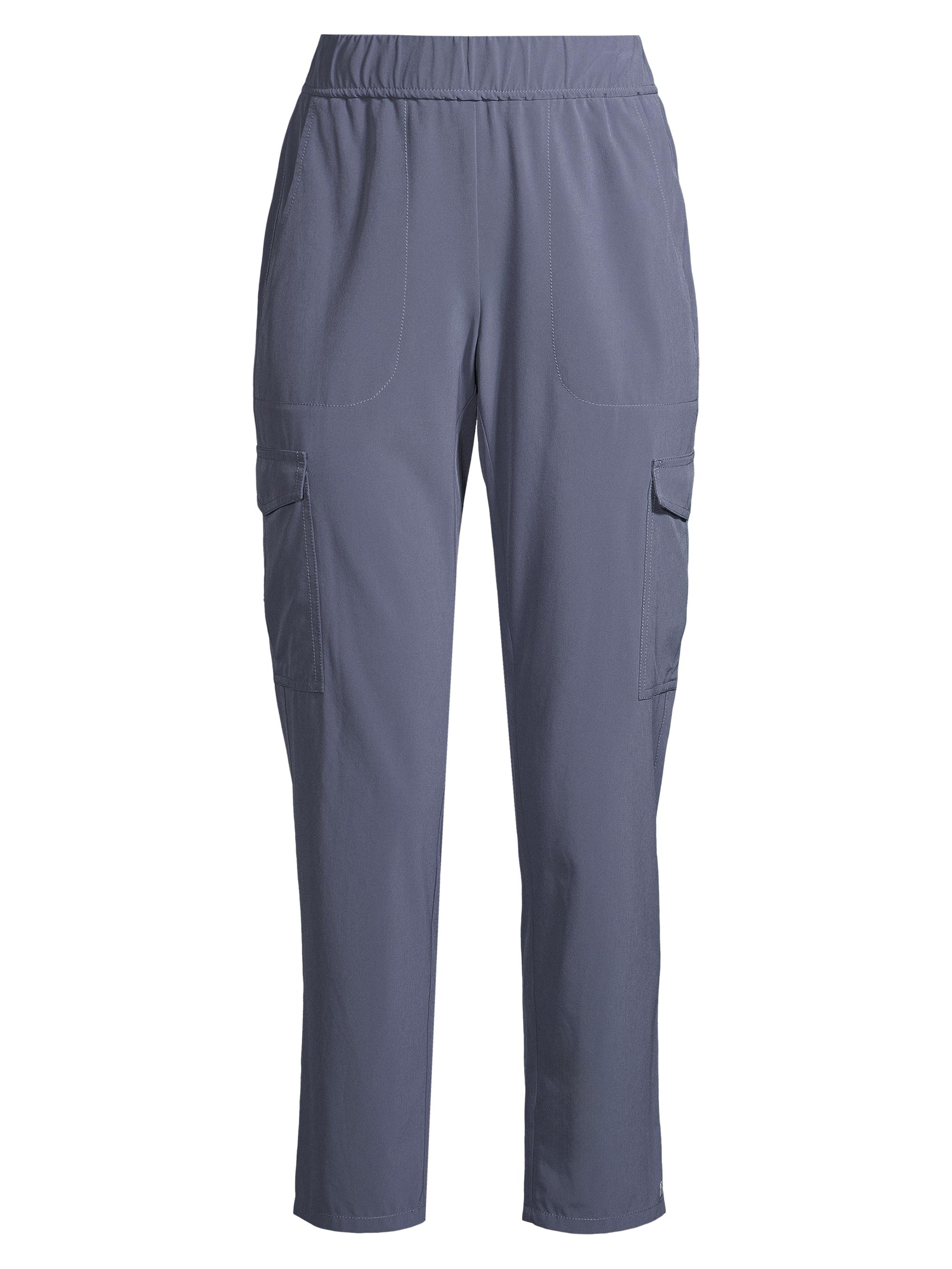 NIC+ZOE Women's Ankle-Crop Stretch Cargo Pants - Slate