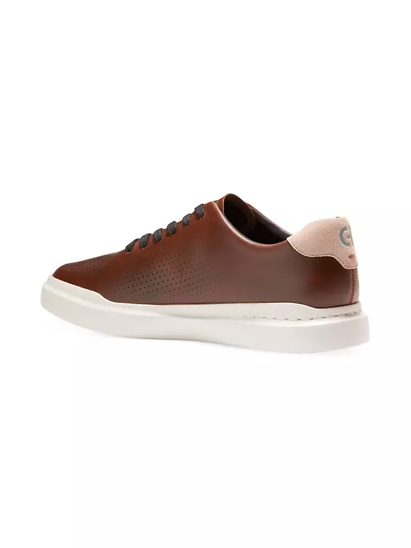 Shop Cole Haan Perforated Leather Low-Top Sneakers | Saks Fifth Avenue
