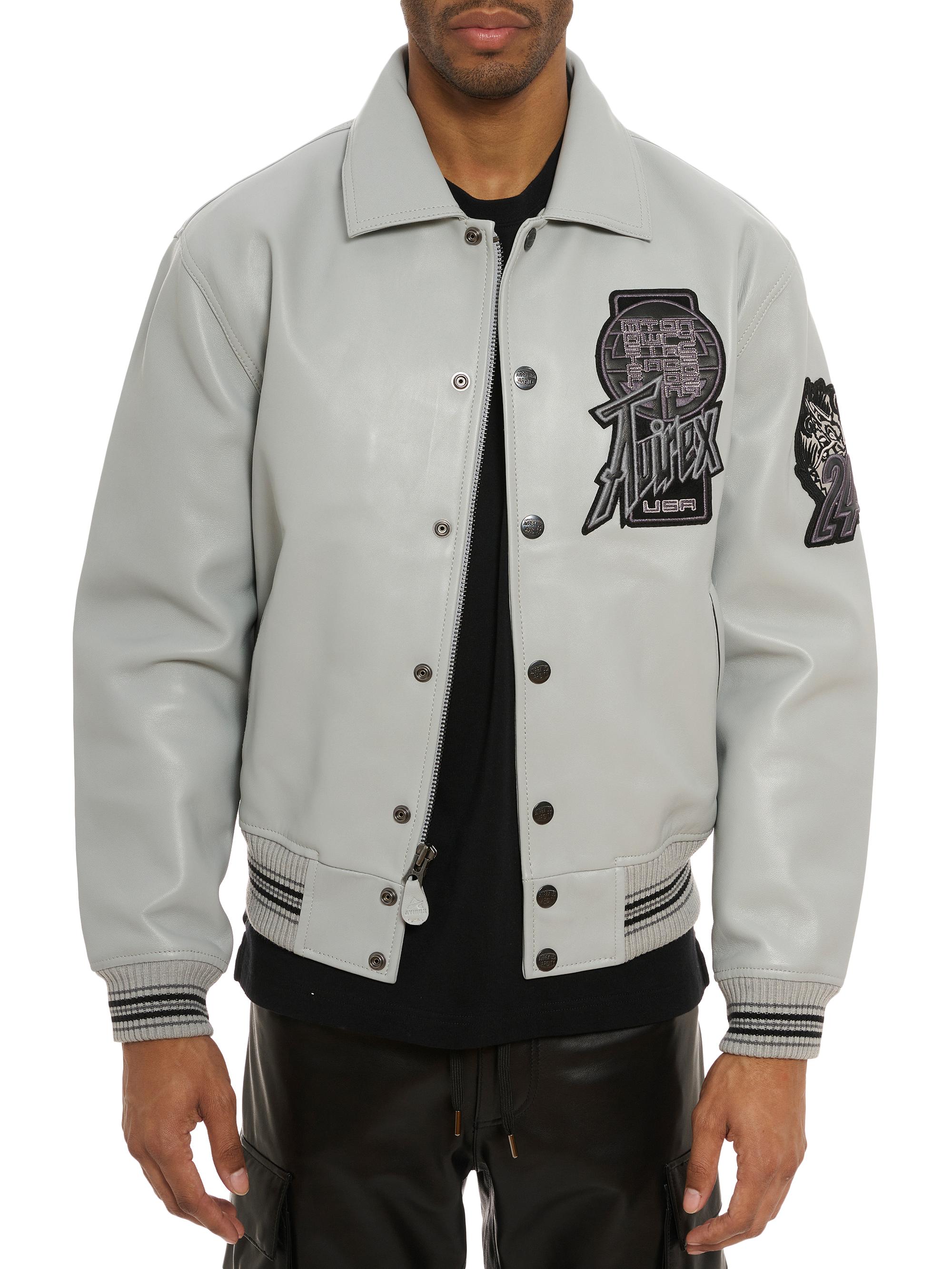 Avirex L.E. Twin Dragon Leather Bomber Jacket | Saks Fifth Avenue