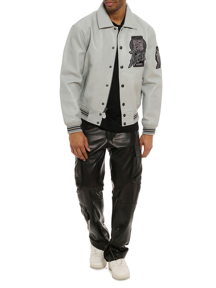 Shop Avirex L.E. Twin Dragon Leather Bomber Jacket | Saks Shop Avirex L.E. Twin Dragon Leather Bomber Jacket | Saks