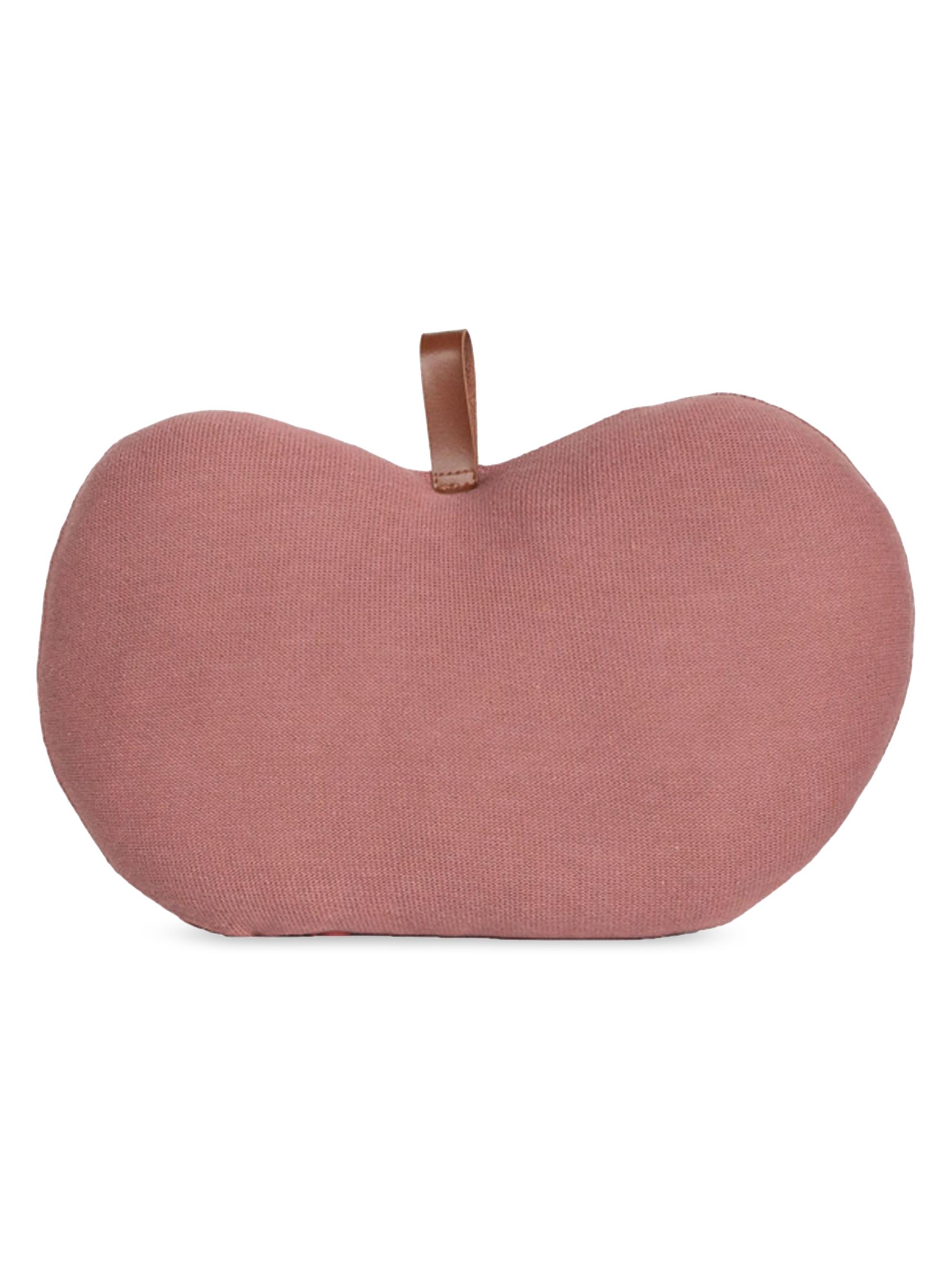 Rian Tricot Apple Pillow Cushion - Dark Pink