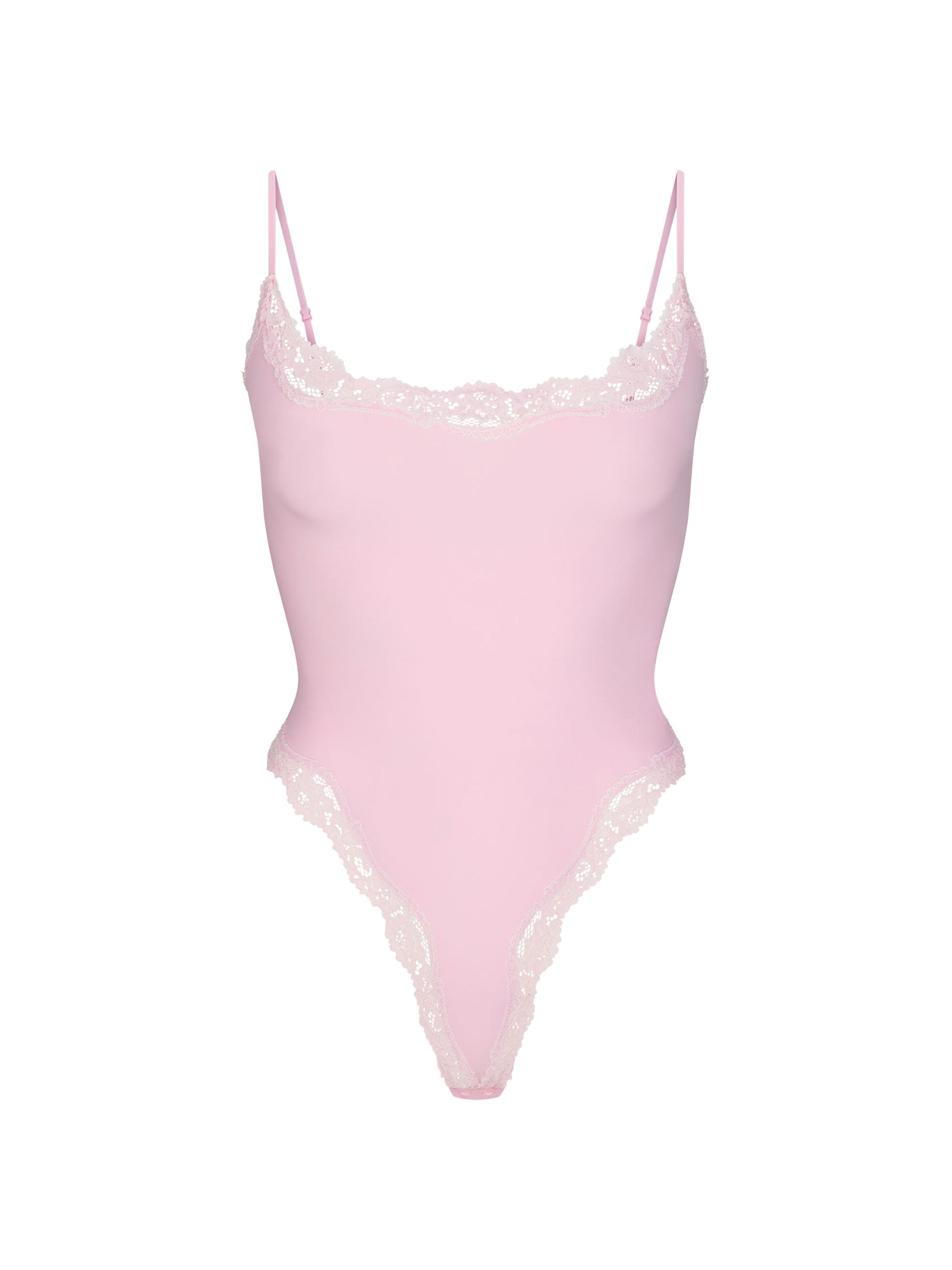 SKIMS Fits Everybody Lace Cami Bodysuit Saks Fifth Avenue