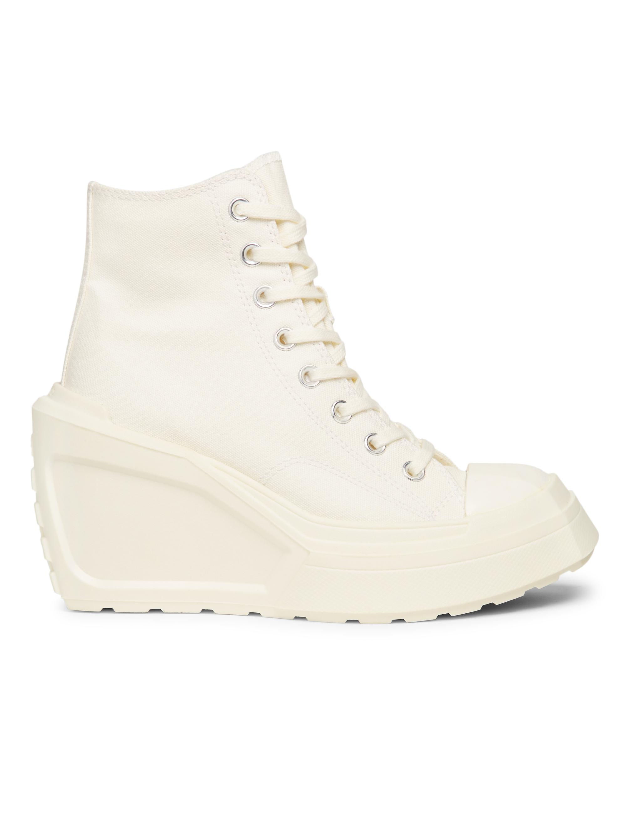 Converse Women's New Form Chuck 70 De Luxe Wedge Sneakers - Egret Black White