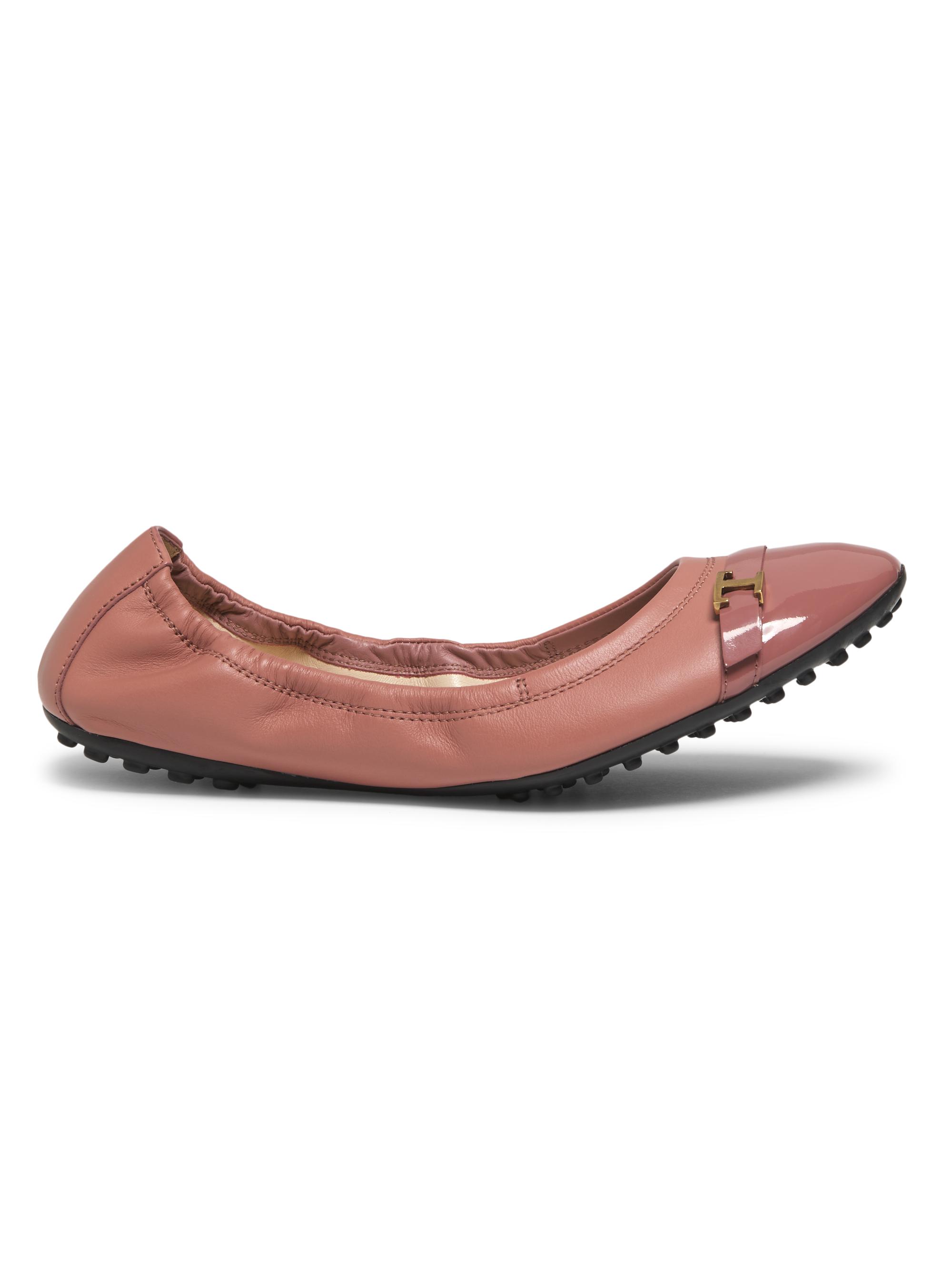 Tod's Women's Dee Cinturino Leather Ballerina Flats - Glicine