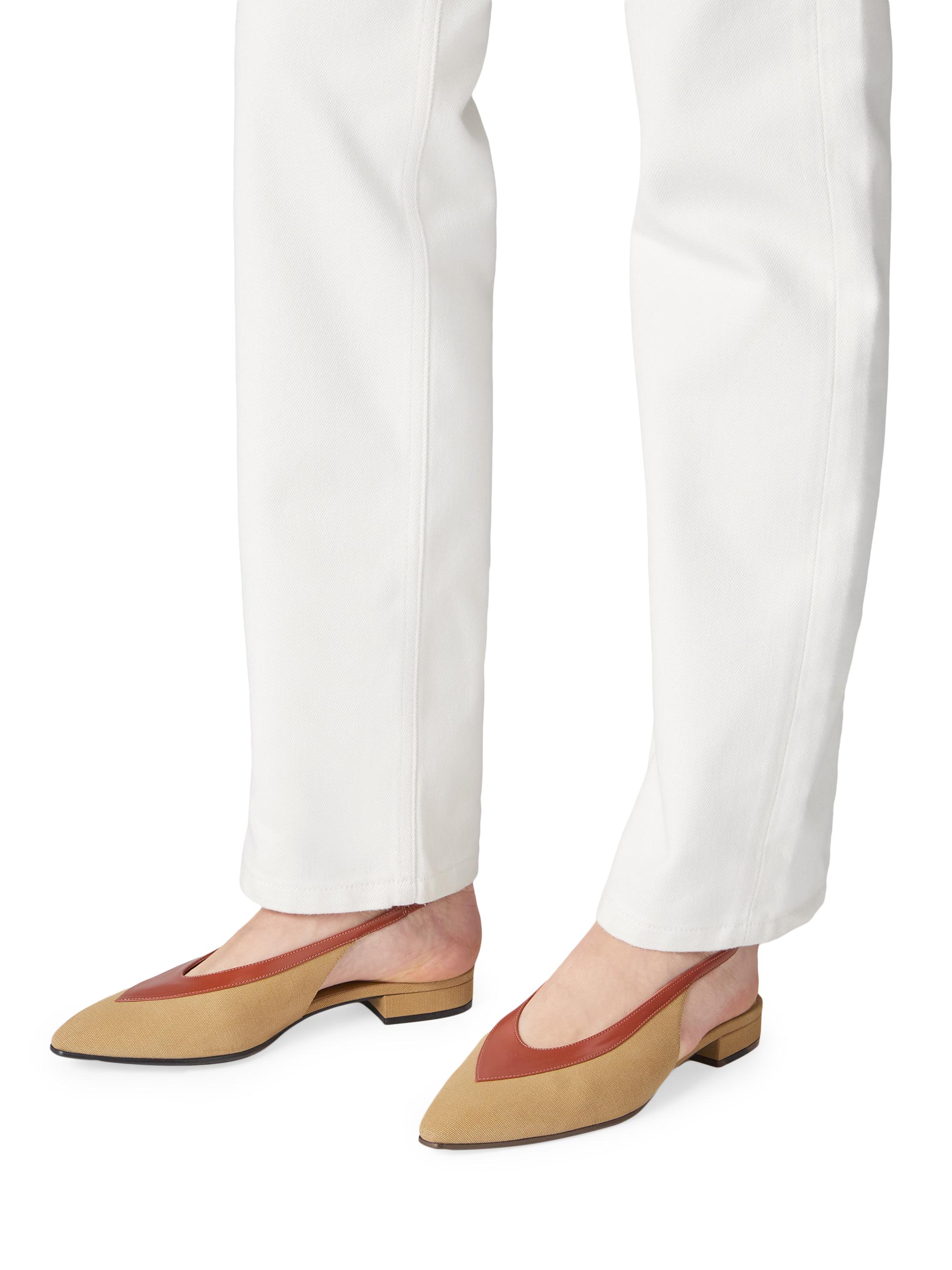 Loro Piana Rebecca Colorblocked Slingback Flats | Saks Fifth Avenue