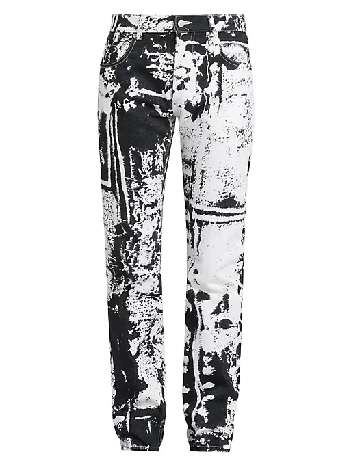 Alexander McQueen - Abstract Five-Pocket Jeans