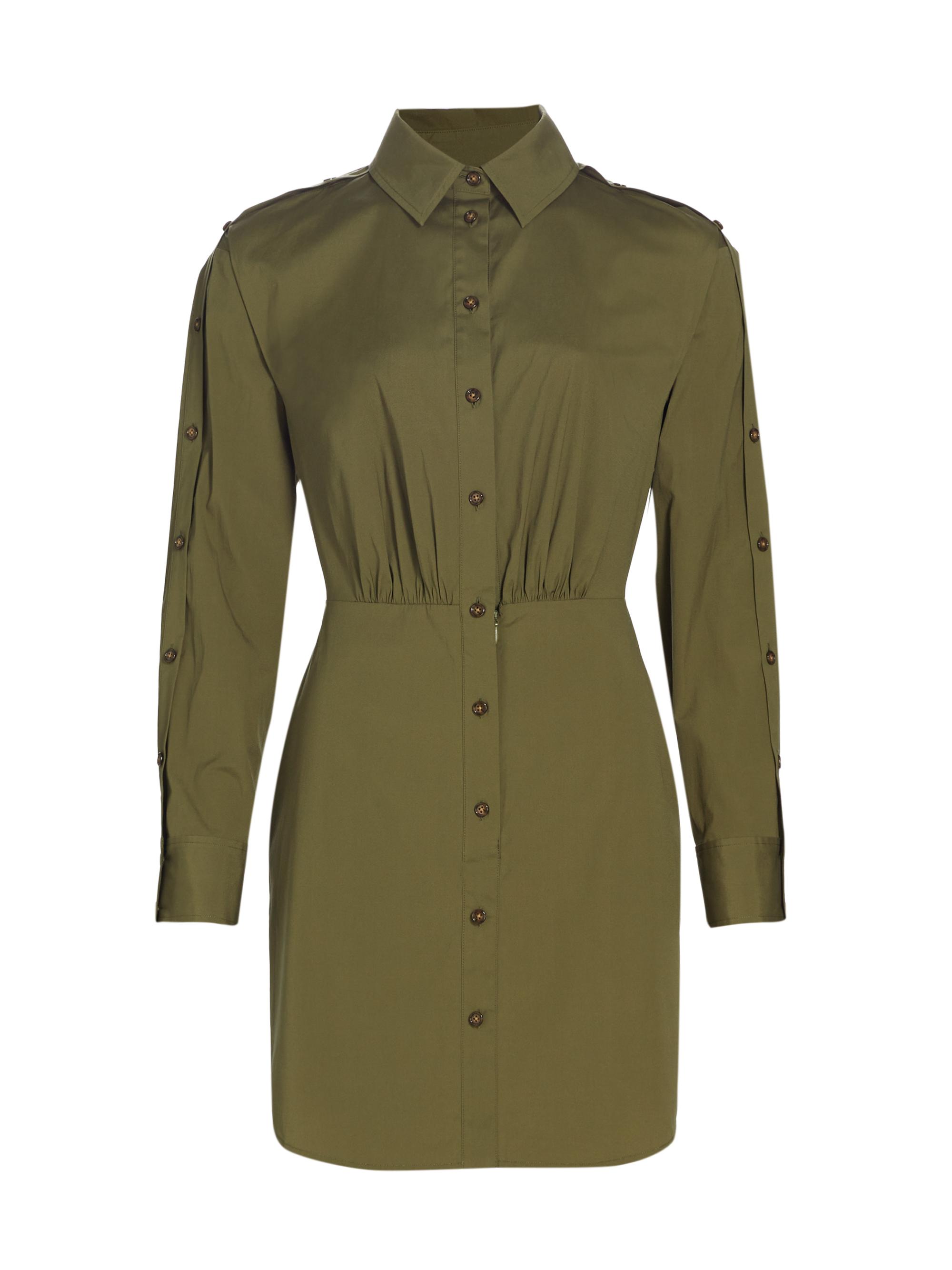 Veronica Beard Women's Rae Poplin Minidress - Army