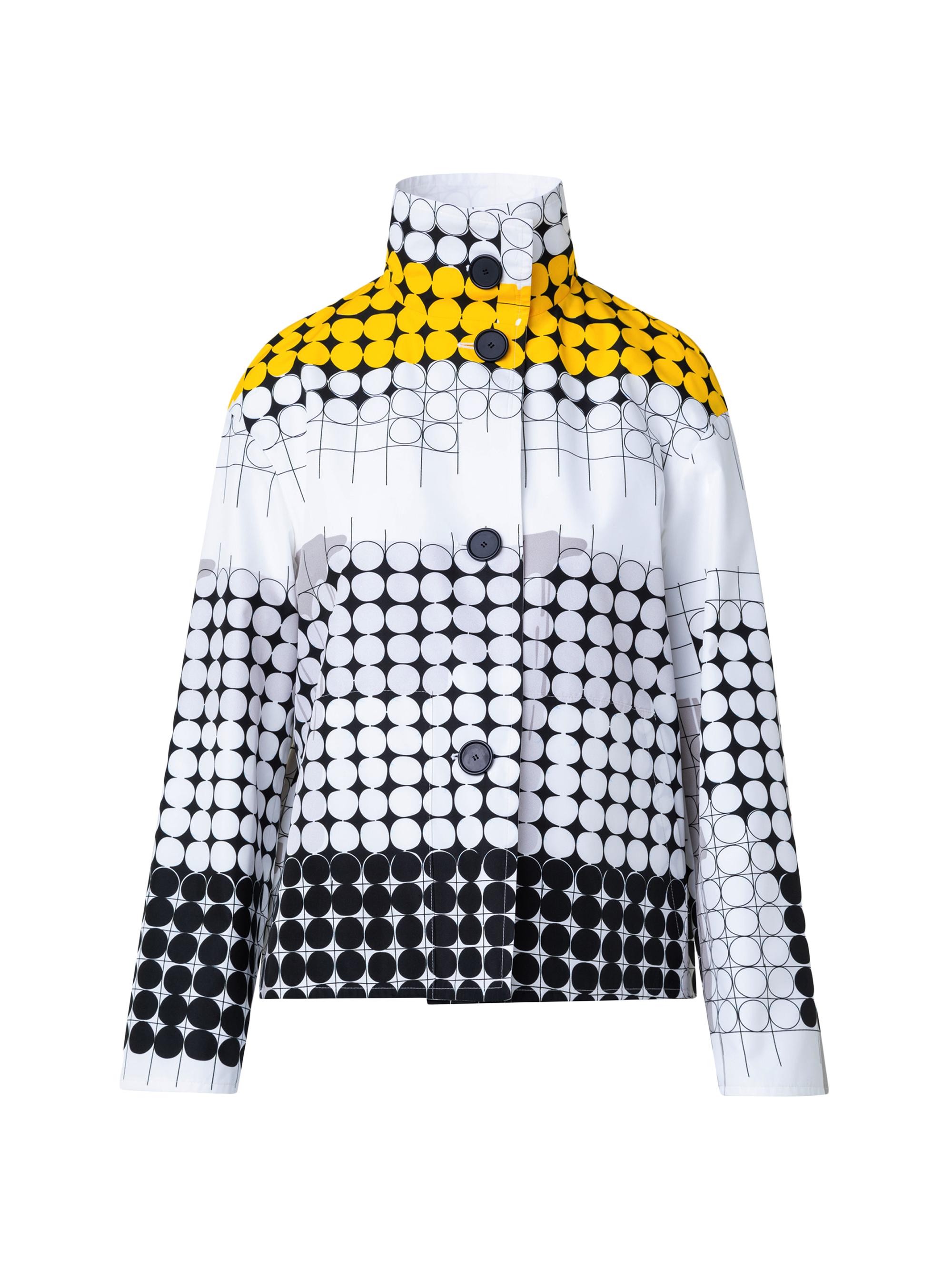 Akris punto Women's Skyscraper Facade Print Short Jacket - Cream Yellow