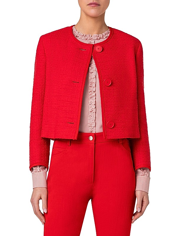 Shop Akris punto Bouclé Tweed Jacket | Saks Fifth Avenue Shop Akris punto Bouclé Tweed Jacket | Saks Fifth Avenue
