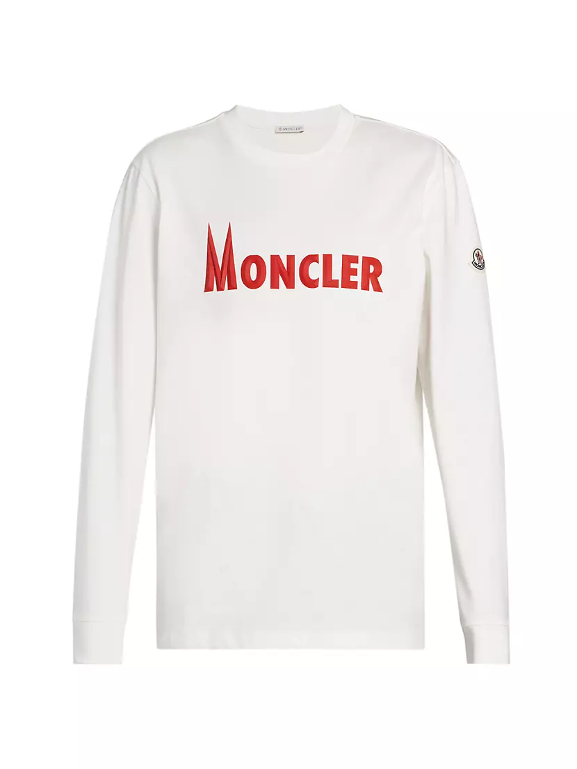 Shop Moncler Long-Sleeve Logo T-Shirt | Saks Fifth Avenue