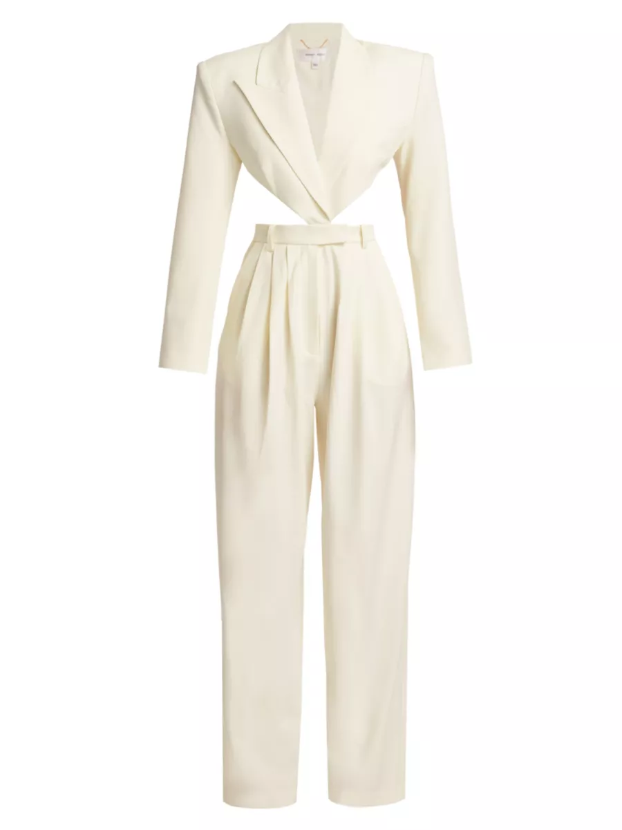 Shop Ronny Kobo Amschel Cut-Out Wide-Leg Jumpsuit | Saks