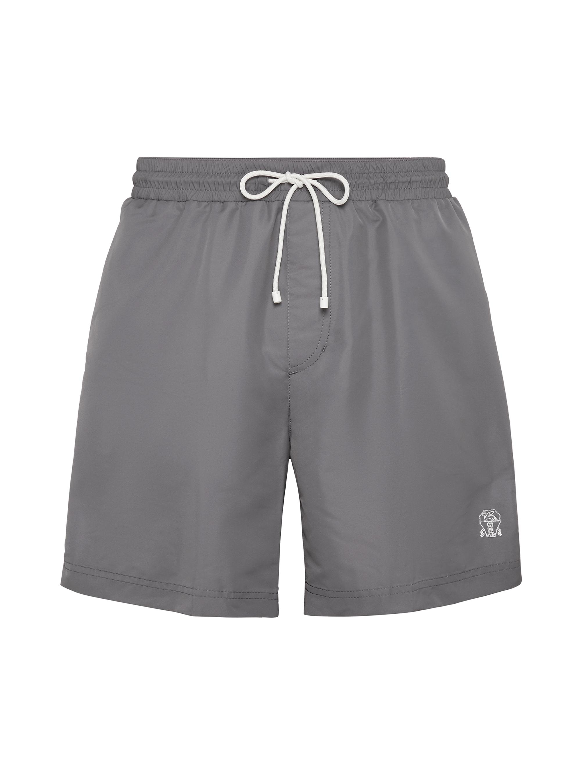 Brunello Cucinelli Men's Swim Shorts - Light Grey