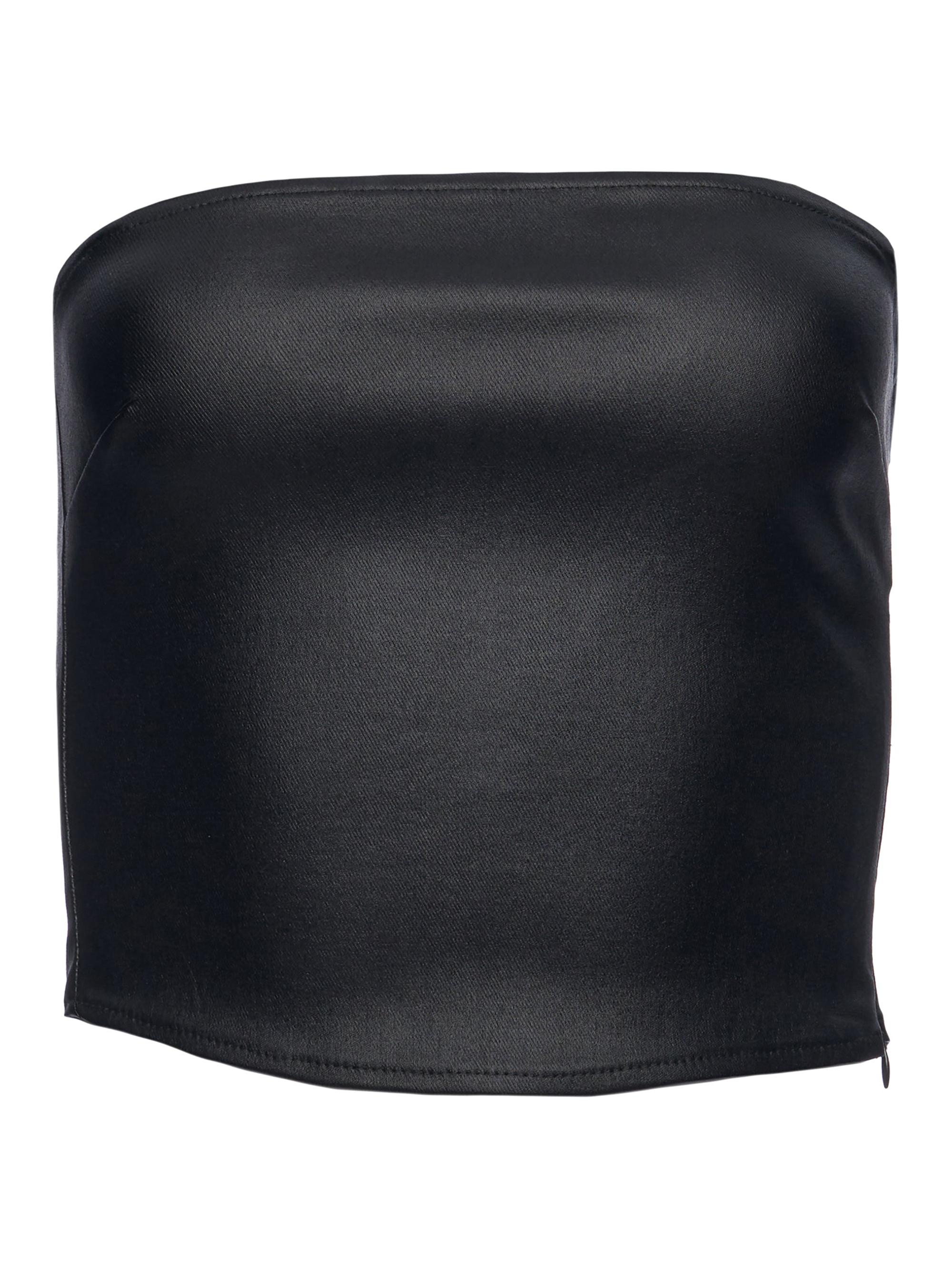 Ser.o.ya Women's Hillary Coated Denim Top - Coated Black