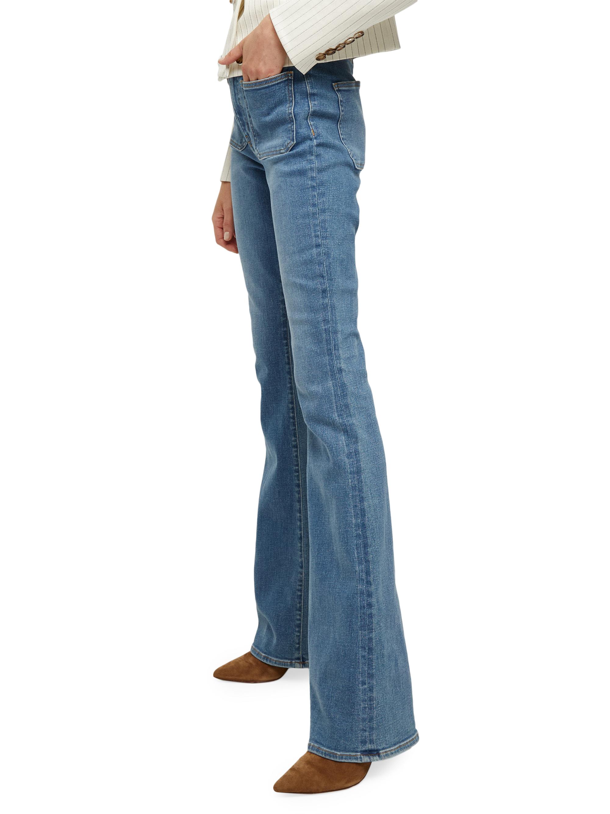 Veronica Beard Women's Beverly Skinny Flare Patch Pocket Jeans - Sierra | Thumbnail 4