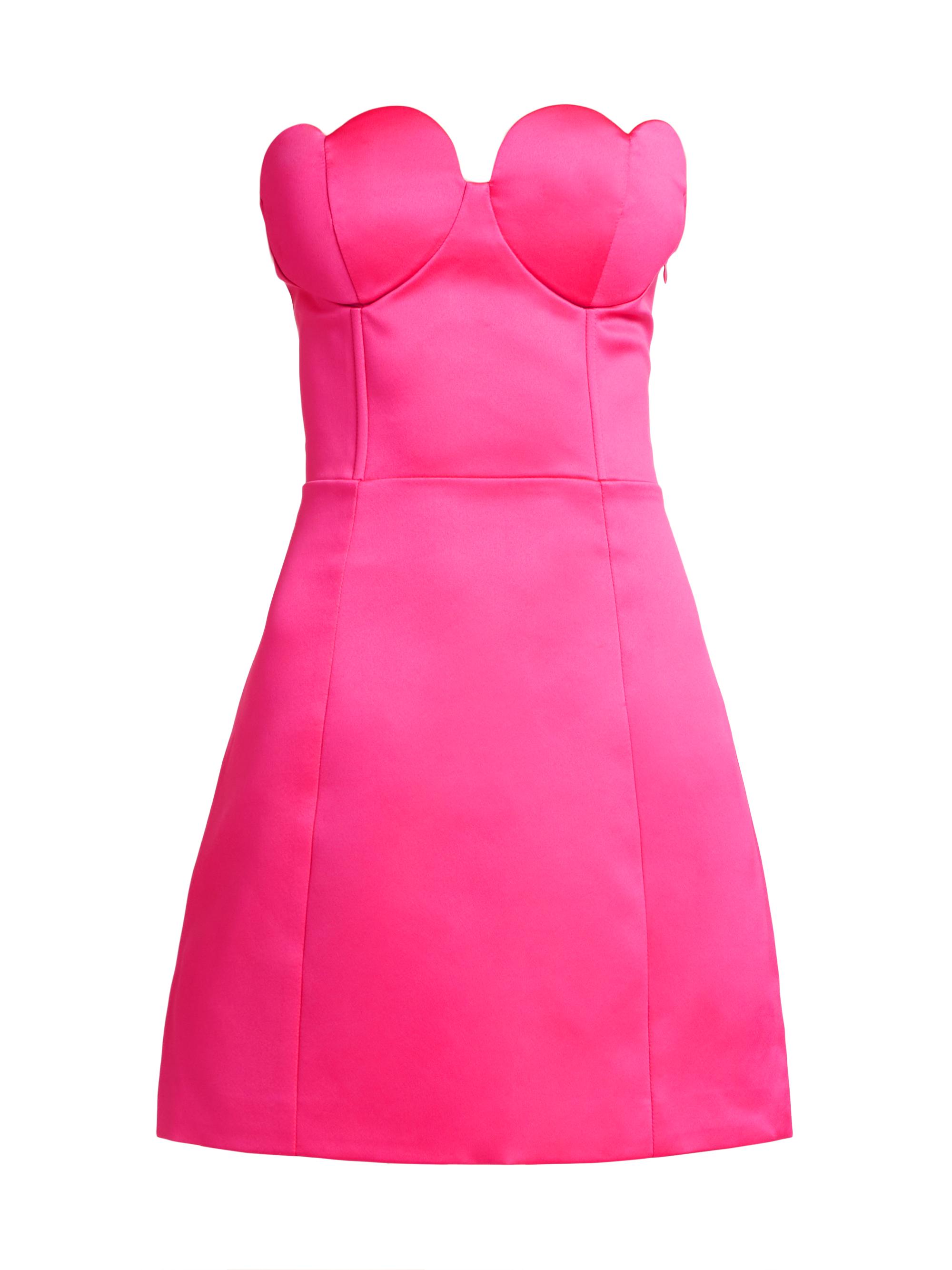 Line & Dot Women's Queen Of Hearts Strapless A-Line Minidress - Fuchsia