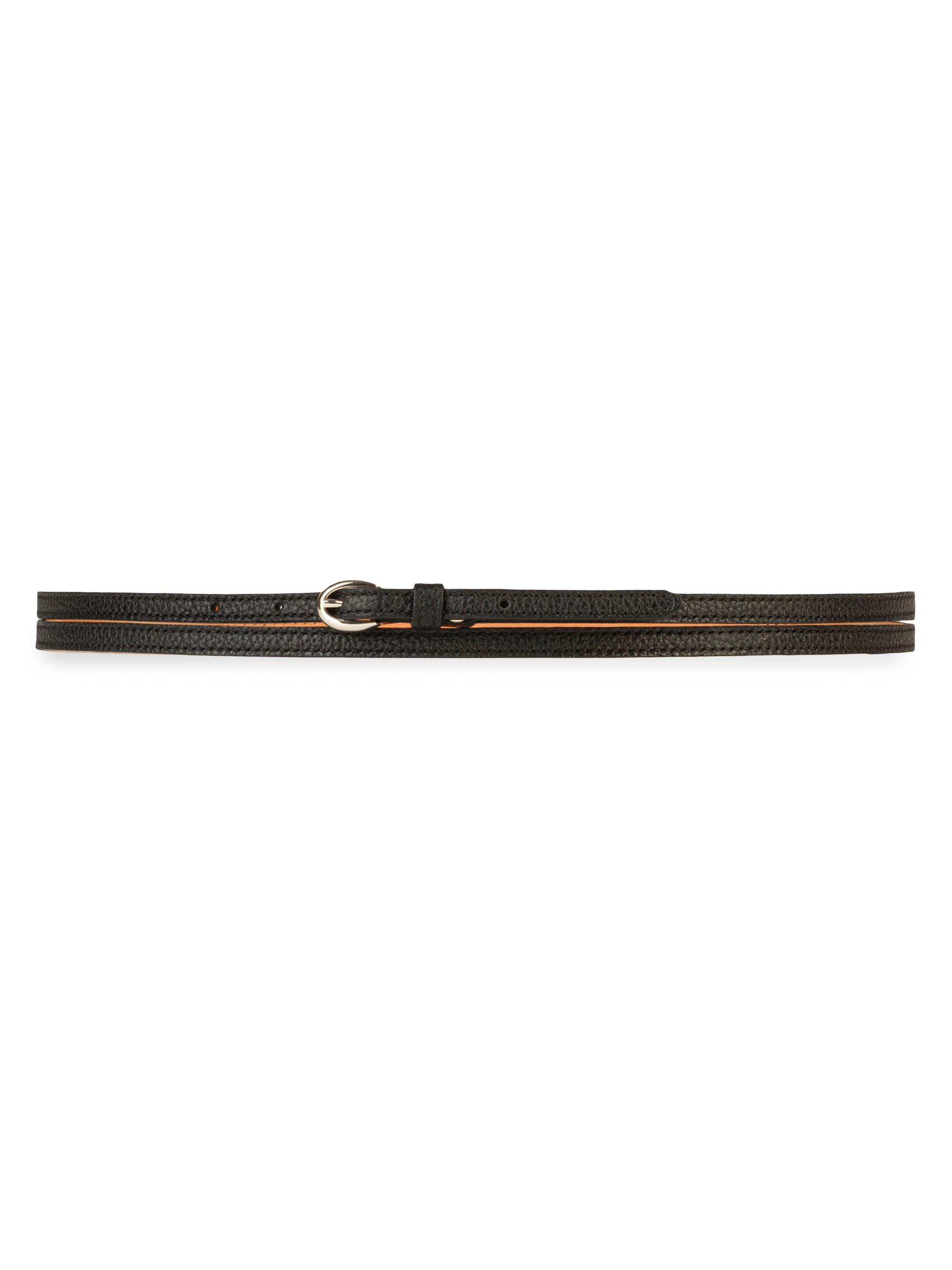Vaincourt Women's La Malicieuse Leather Wrap Belt - Black