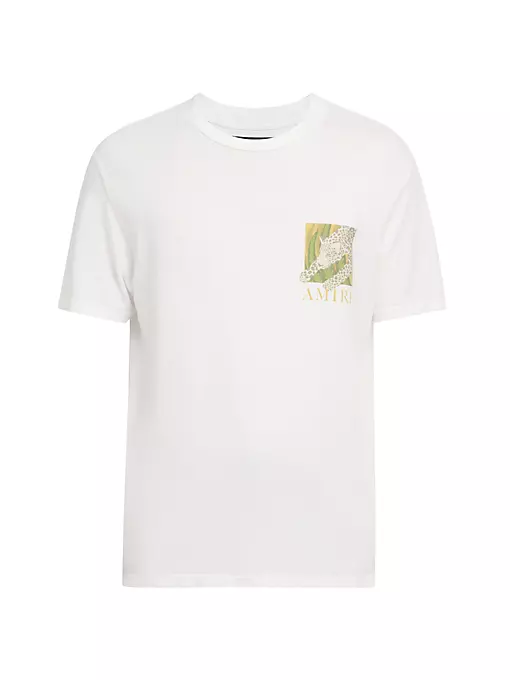 Amiri - Leopard Logo Crewneck T-Shirt