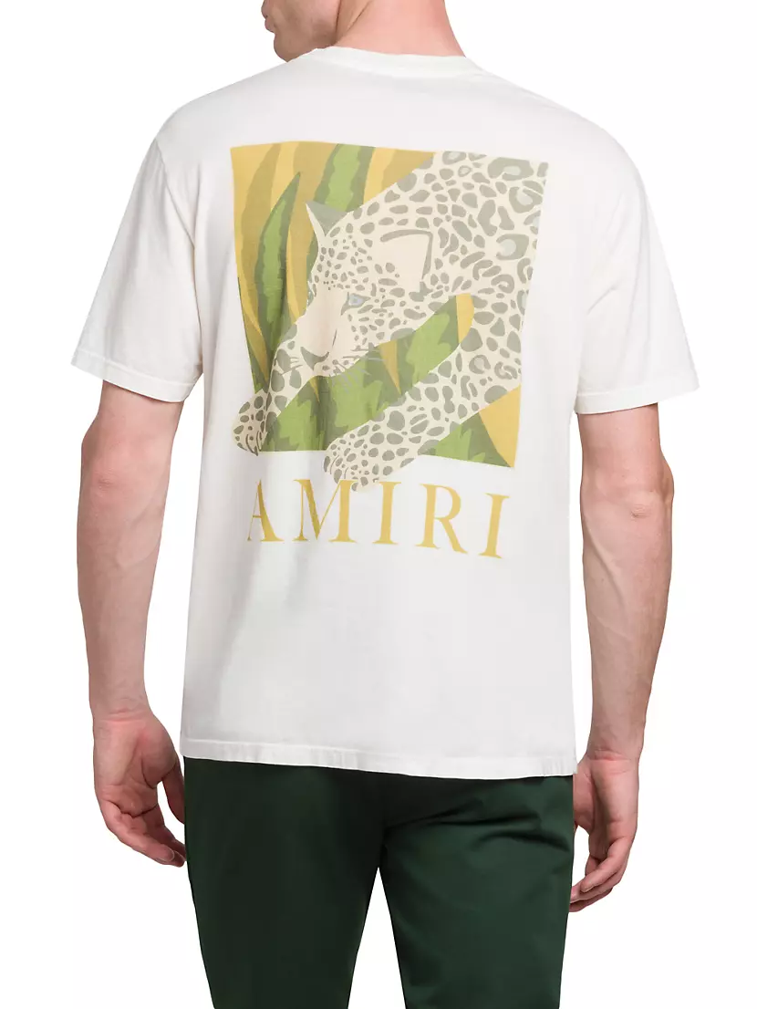 Leopard Logo Crewneck T-Shirt