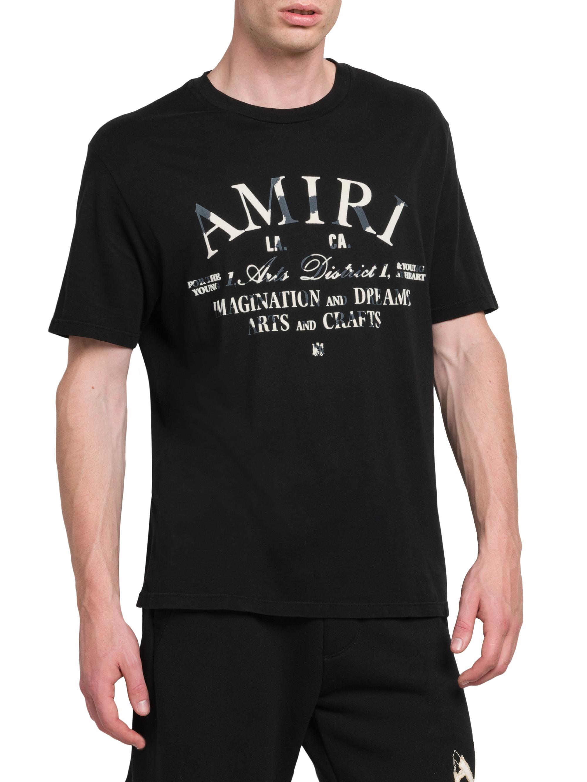 Amiri Distressed Arts District Crewneck T-Shirt | Saks Fifth Avenue
