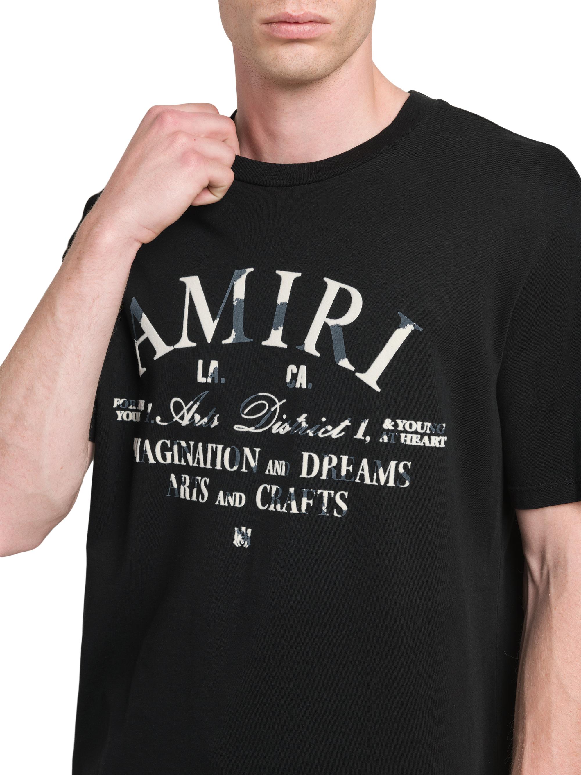 Amiri Distressed Arts District Crewneck T-Shirt | Saks Fifth