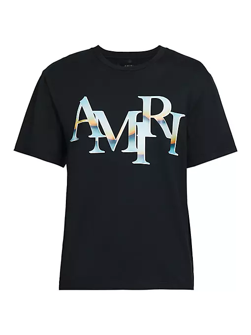 Amiri - Staggered Logo Cotton T-Shirt