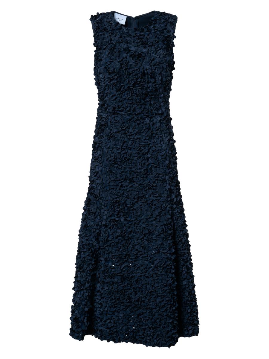 Akris Punto - Seersucker Smokey Blue Cotton Wrap Dress
