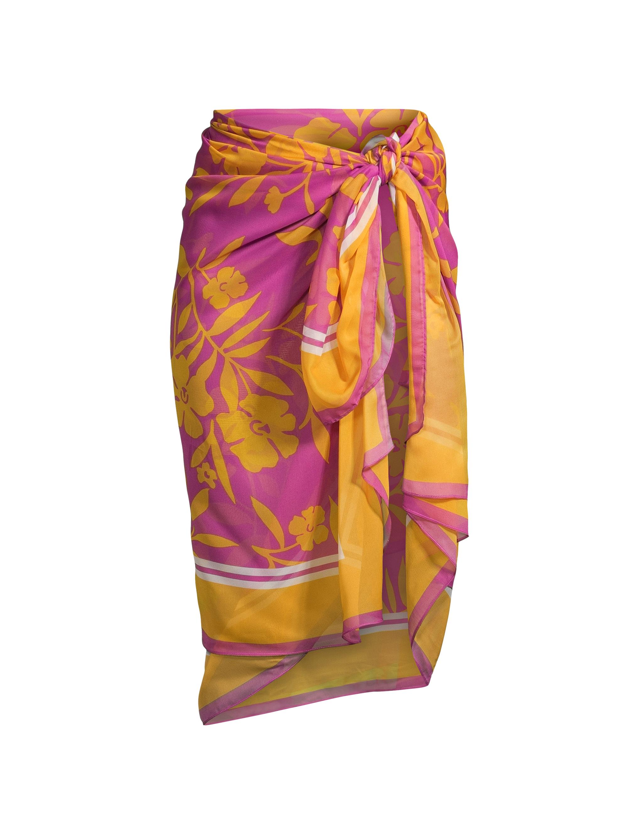 Milly Women's Marigold Floral Chiffon Sarong