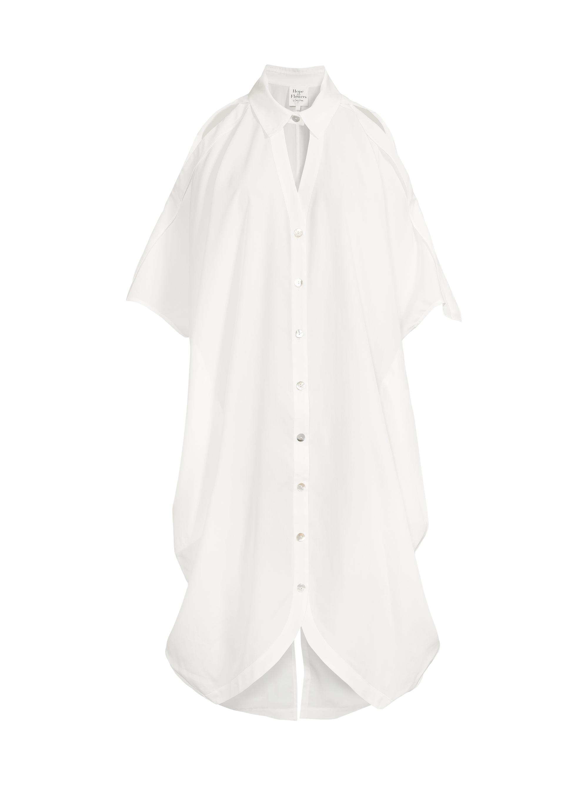 Hope for Flowers Women's Cut-Out Cocoon Dress - Cloud Dancer