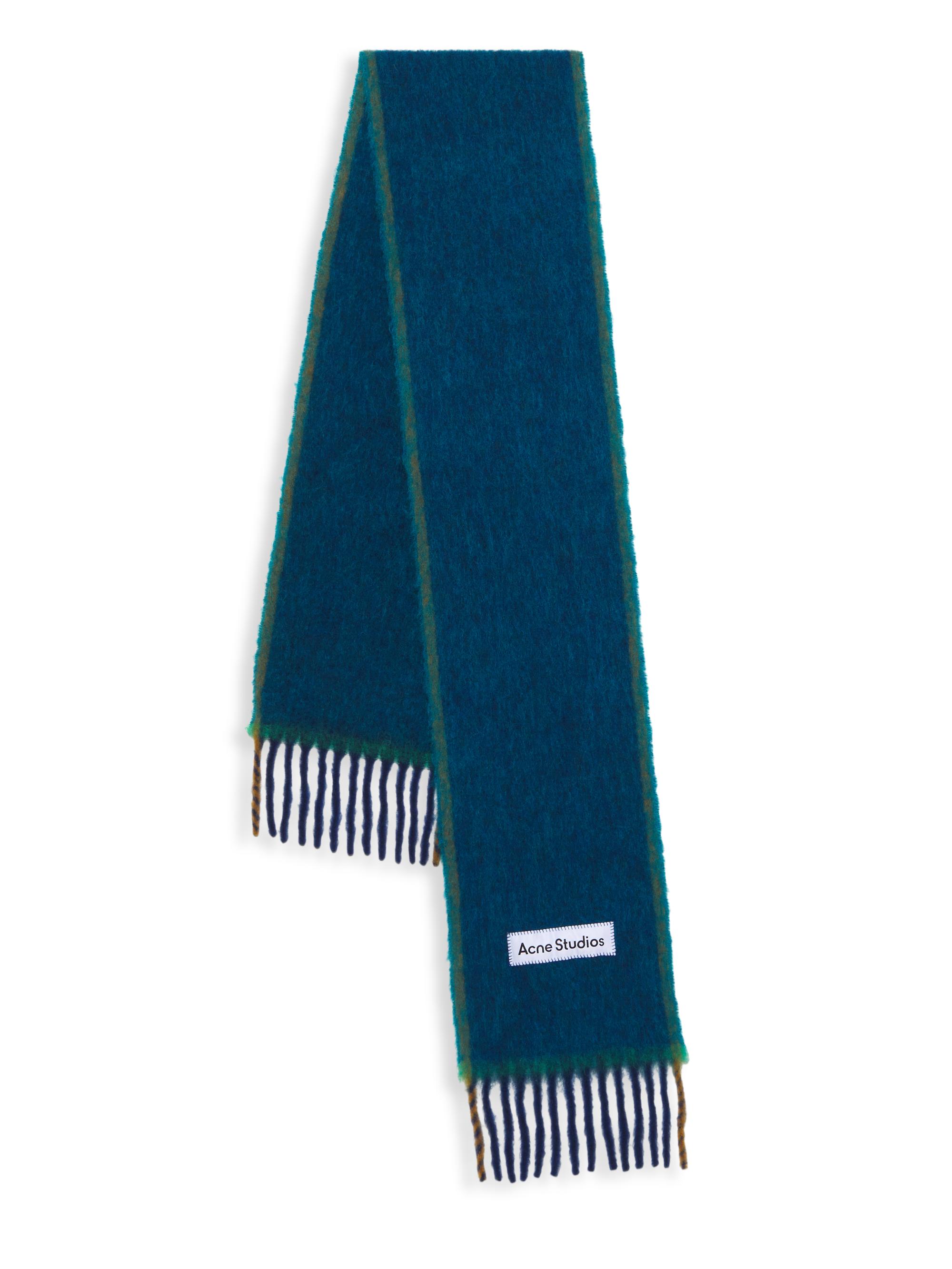 Acne Studios Men's Vally Alpaca-Wool Scarf - Turquoise Blue