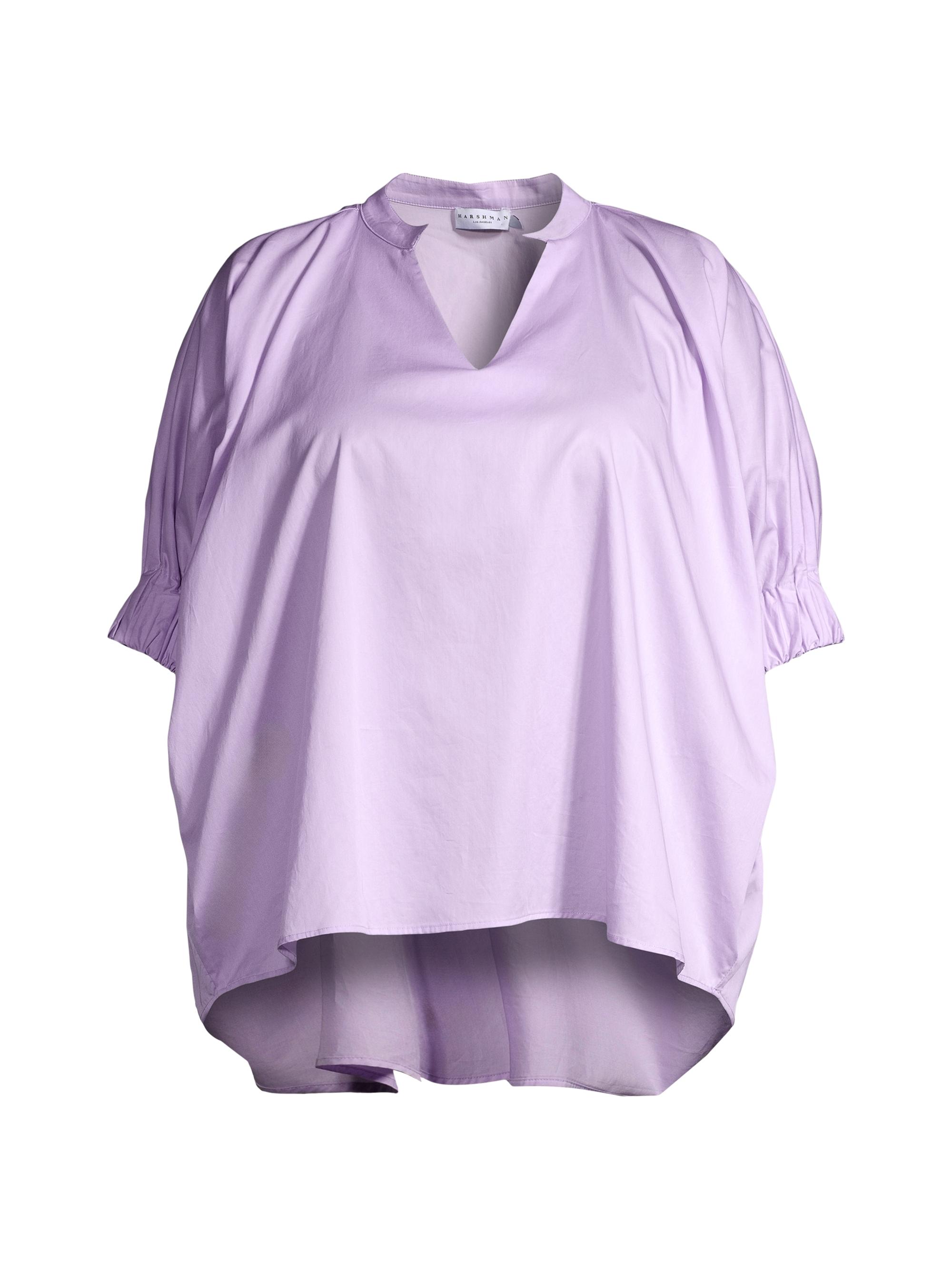 Harshman Women's Medina Puff-Sleeve Cotton Blouse - Lilac