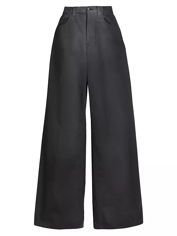 Shop Alexander Wang Mid-Rise Darted Wide-Leg Jeans | Saks Fifth Avenue