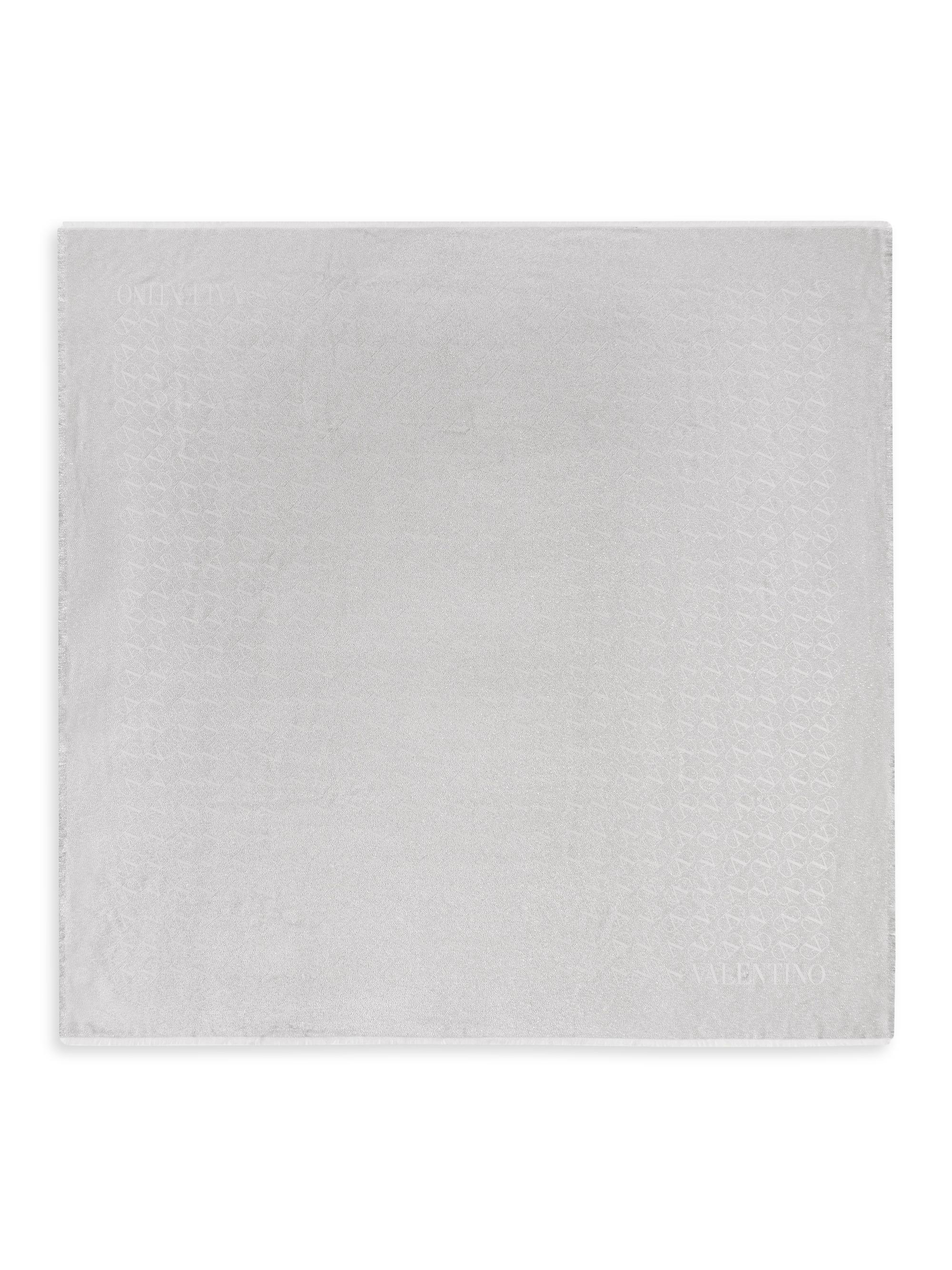 Valentino Garavani Women's VLogo Signature Jacquard Shawl In Silk - Grey