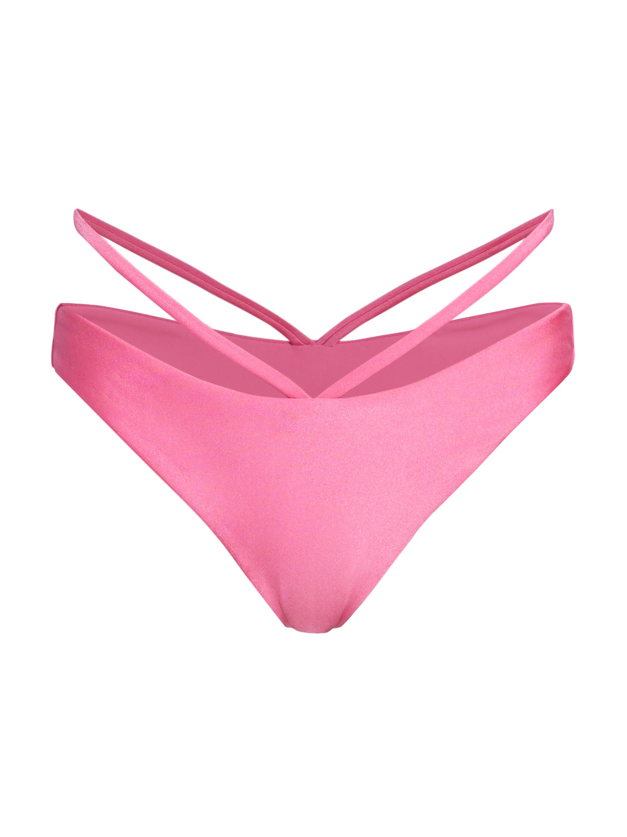 SIMKHAI Women's Emmalynn Strappy Bikini Bottoms - Begonia