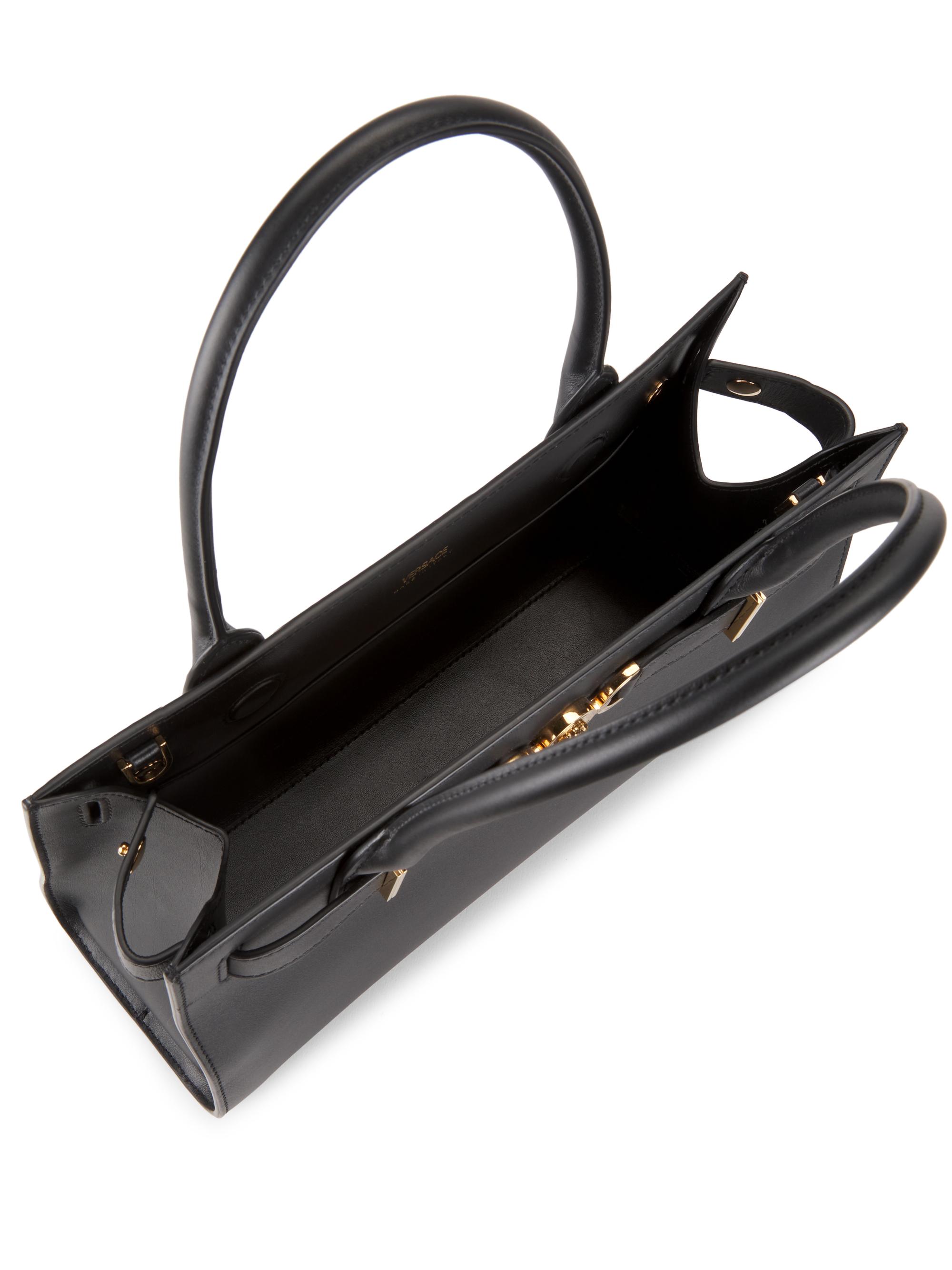ザ　メデューサ Medusa '95 Leather Top-Handle Black,Gold | VERSACE US