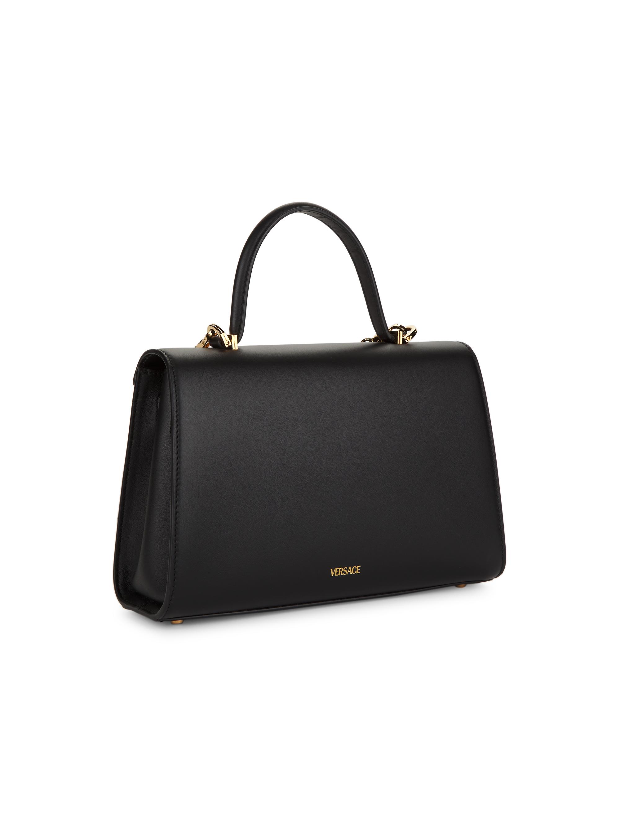 Versace Medusa 95 Medium Top Handle Calf Leather | Saks Fifth Avenue