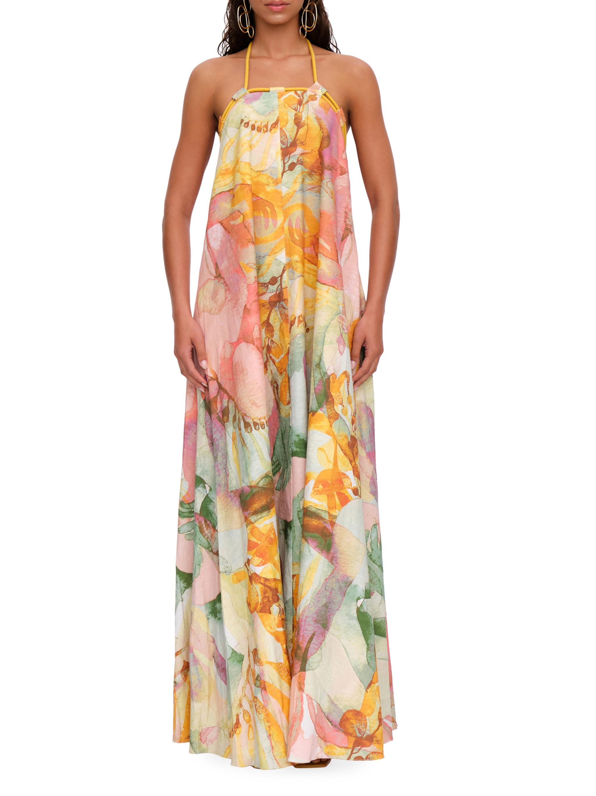 Andrea Iyamah Essi Abstract Cotton Maxi Dress | Saks Fifth Avenue