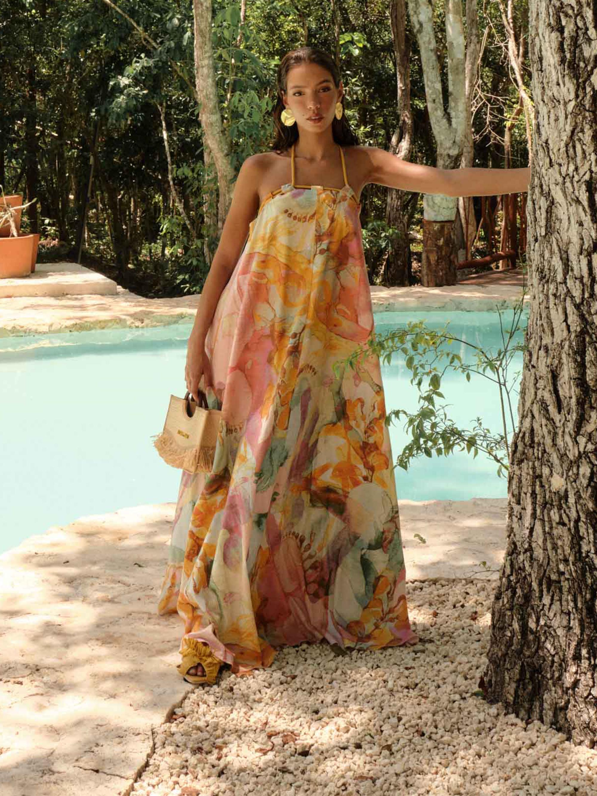 elysia maxi dress Elysia Midi Dress - Azalea Mosaic