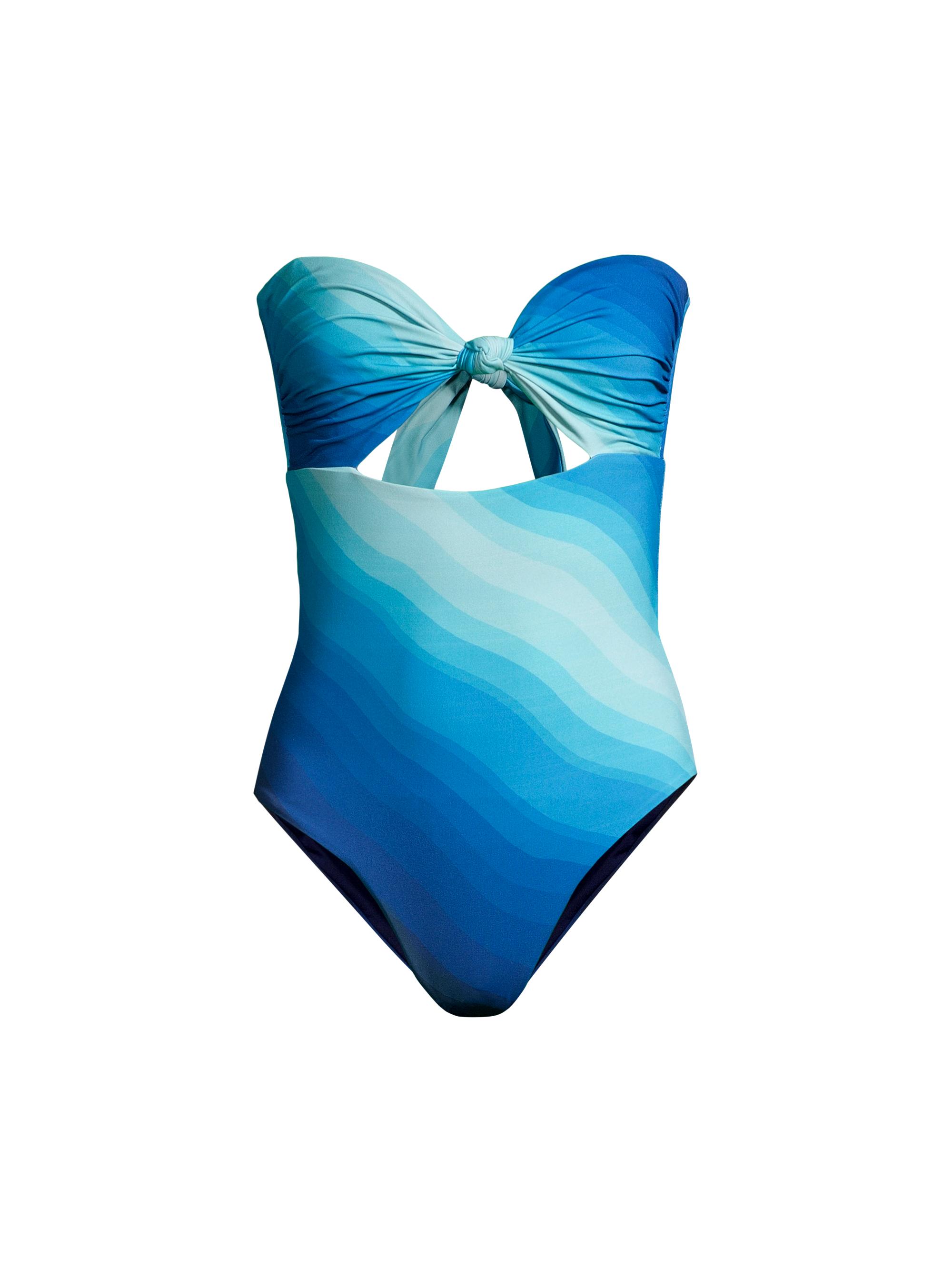 Cala de la Cruz Women's Paradiso Violeta Ombré One-Piece Swimsuit - Groove Azul