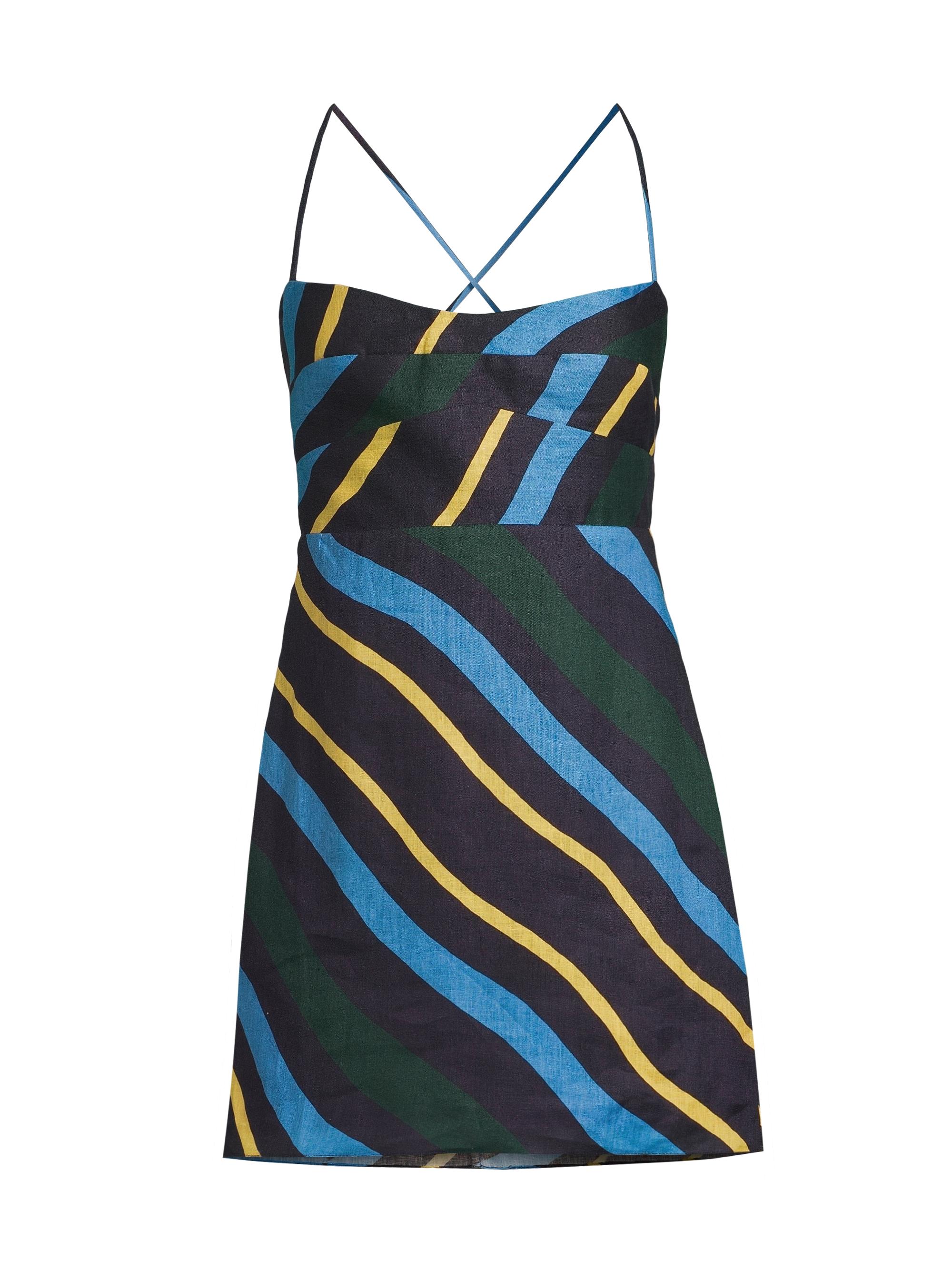 Cala de la Cruz Women's Terre Stripe Strapless Minidress - Groove Multi