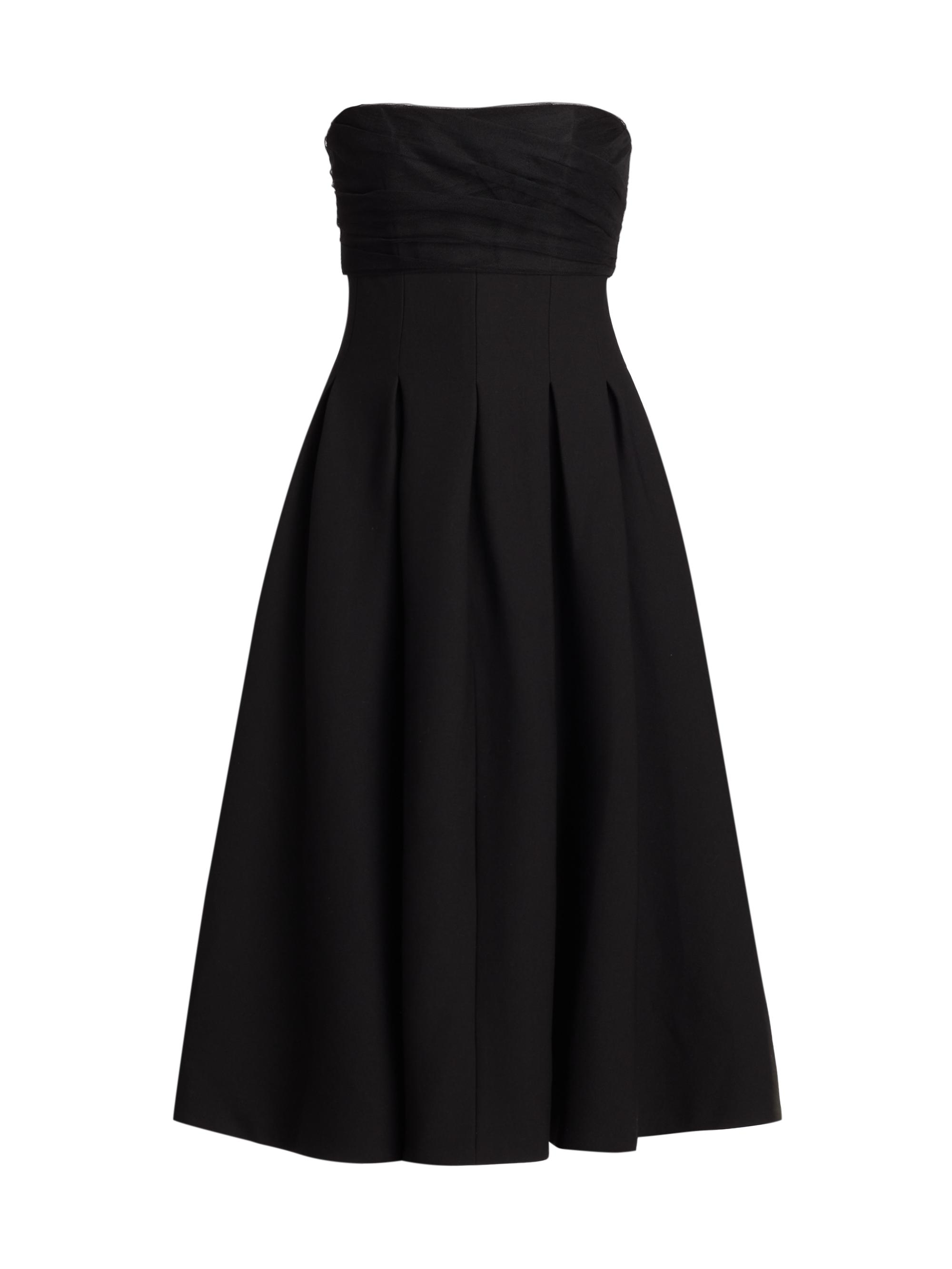 CINQ A SEPT Women's Odessa Strapless Stretch Midi-Dress - Black Black