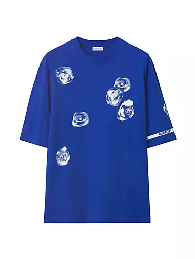 Floral Cotton Crewneck T-Shirt