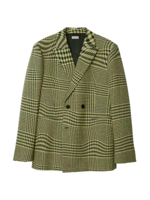 SANDRO notched-lapels single-breasted blazer - Yellow