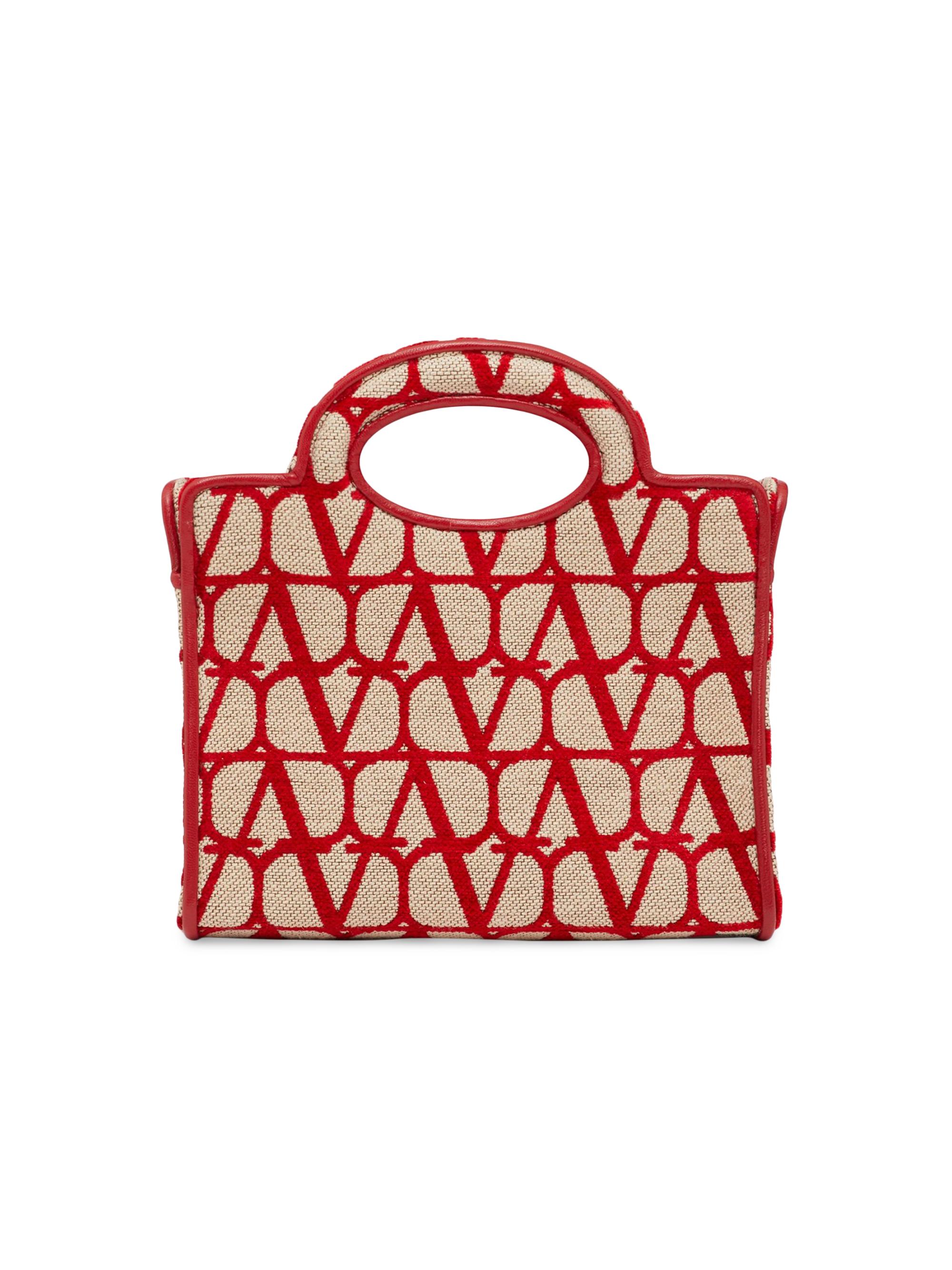 Valentino Garavani Le Troisième Mini Shopping Bag In Toile